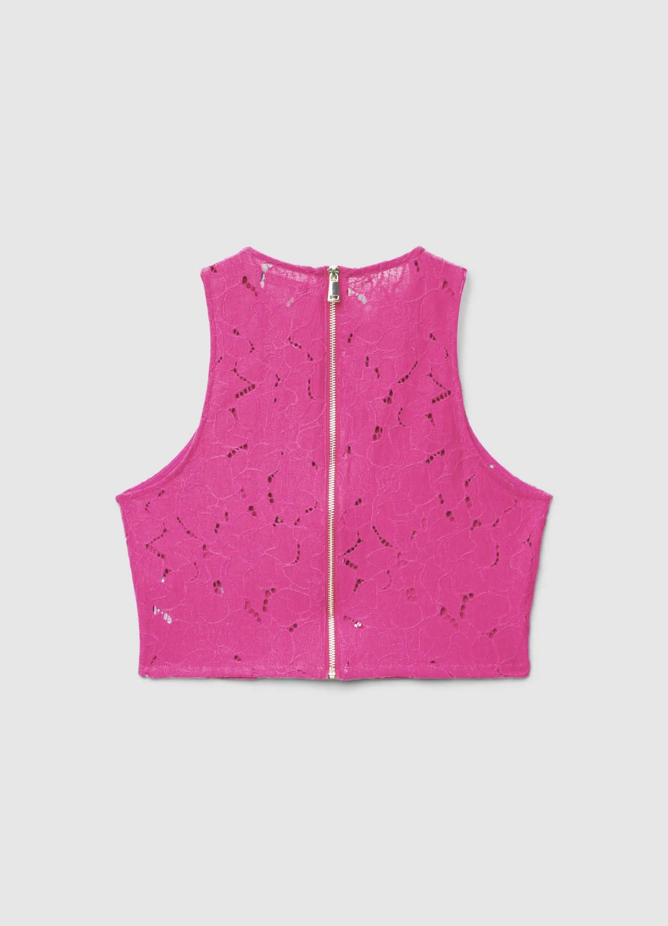 Top in pizzo con zip - Image 5