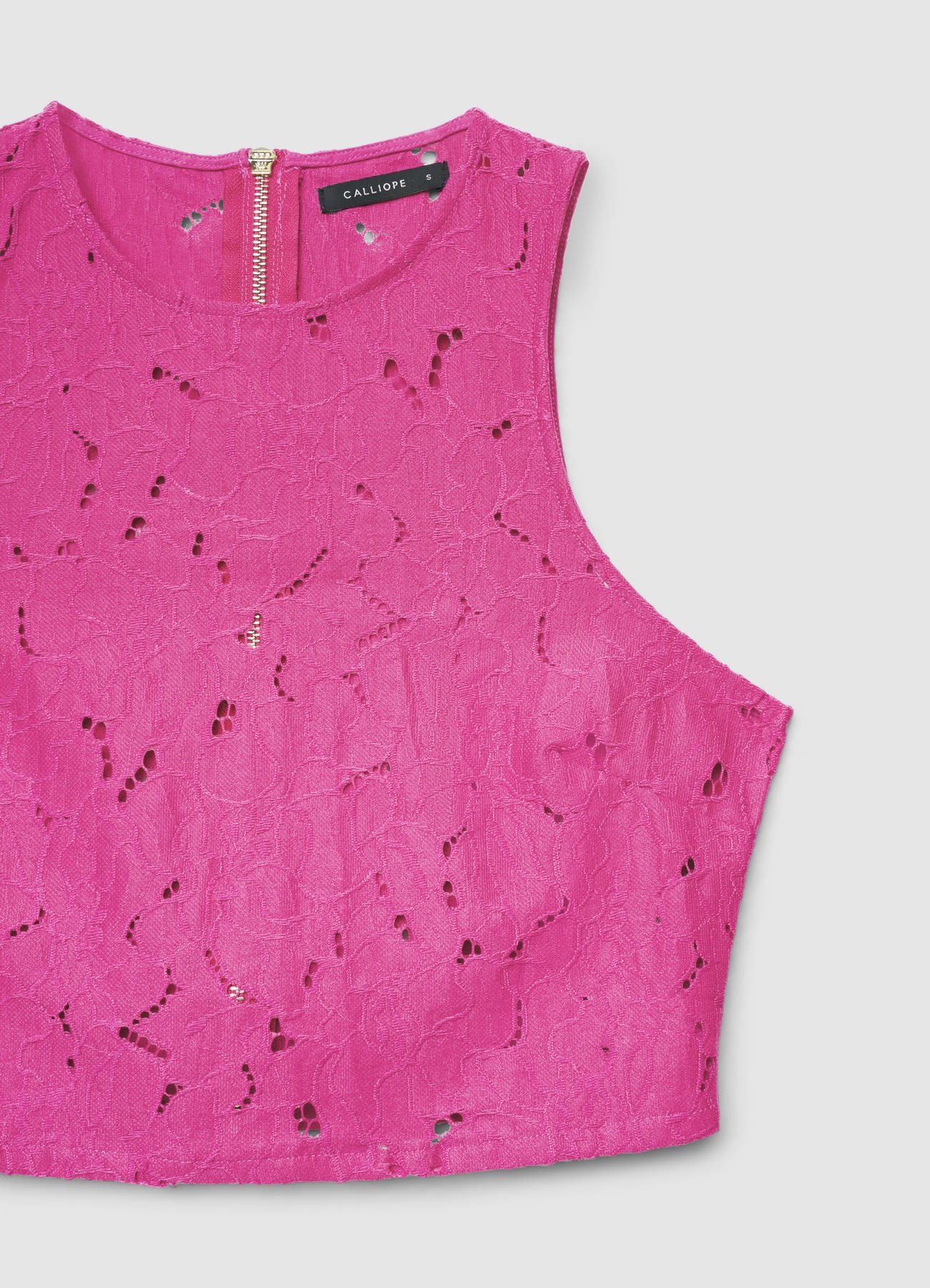 Top in pizzo con zip - Image 6