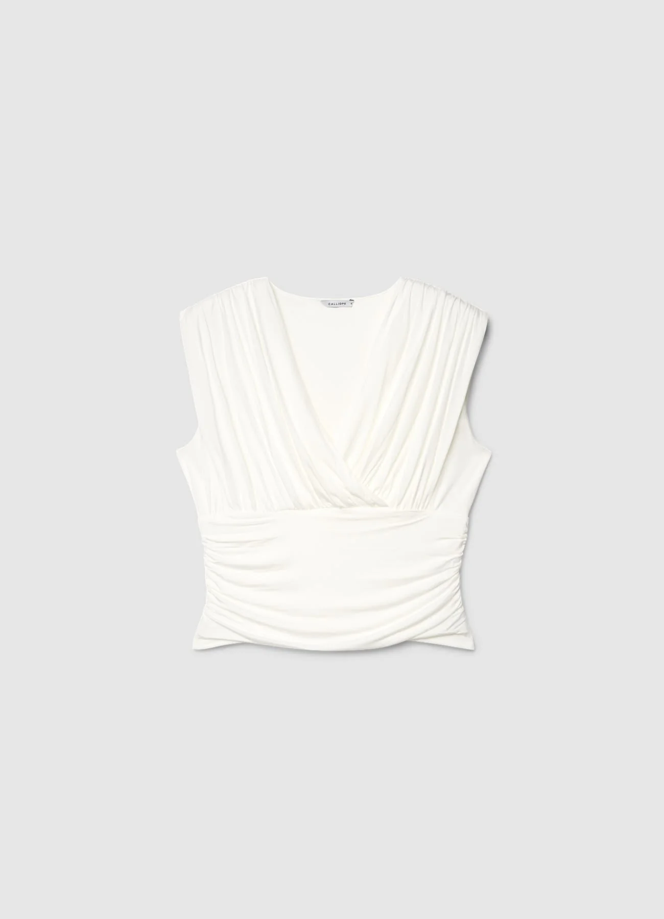 Top incrociato con drappeggio - Image 4