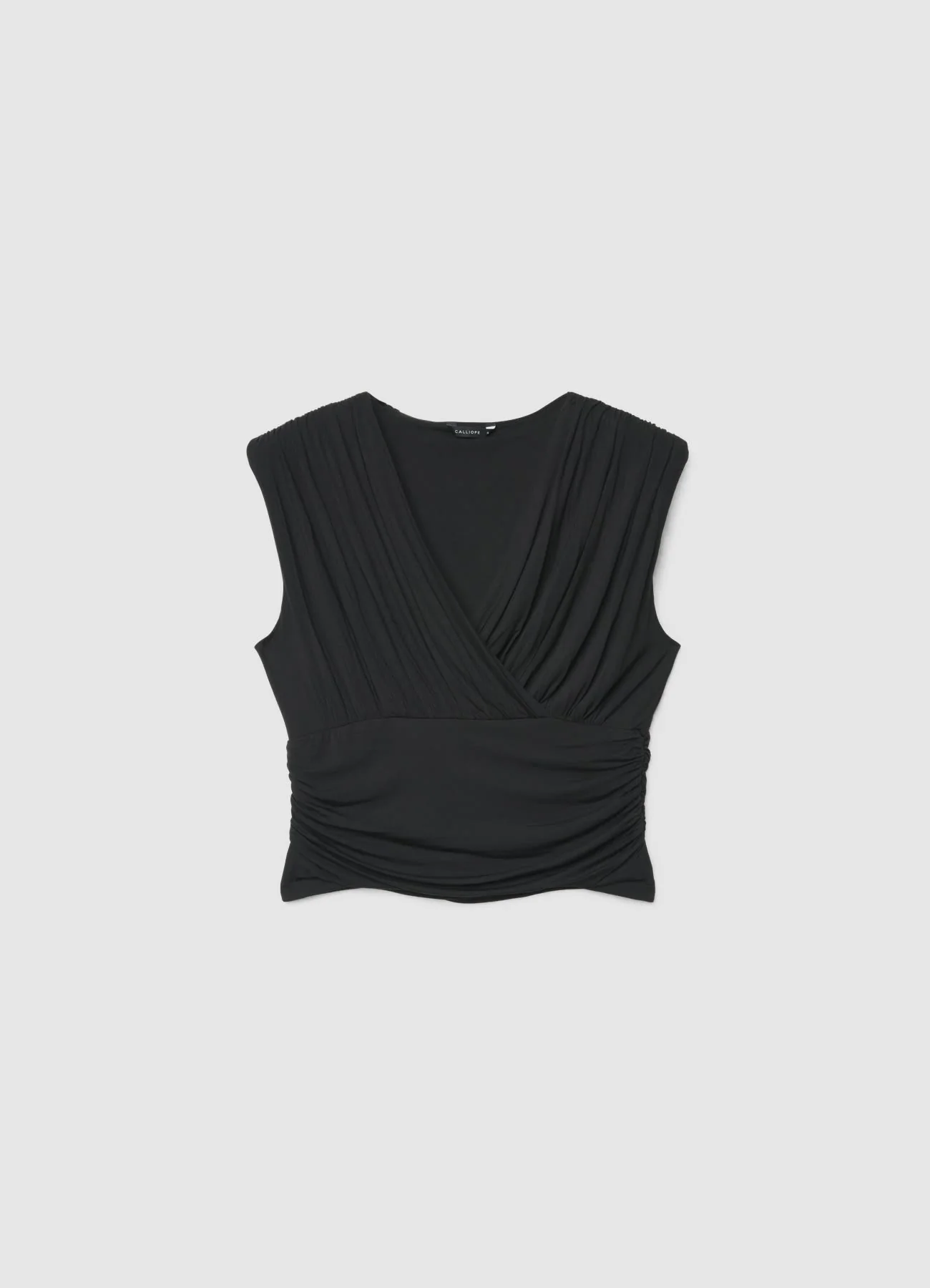 Top incrociato con drappeggio - Image 3