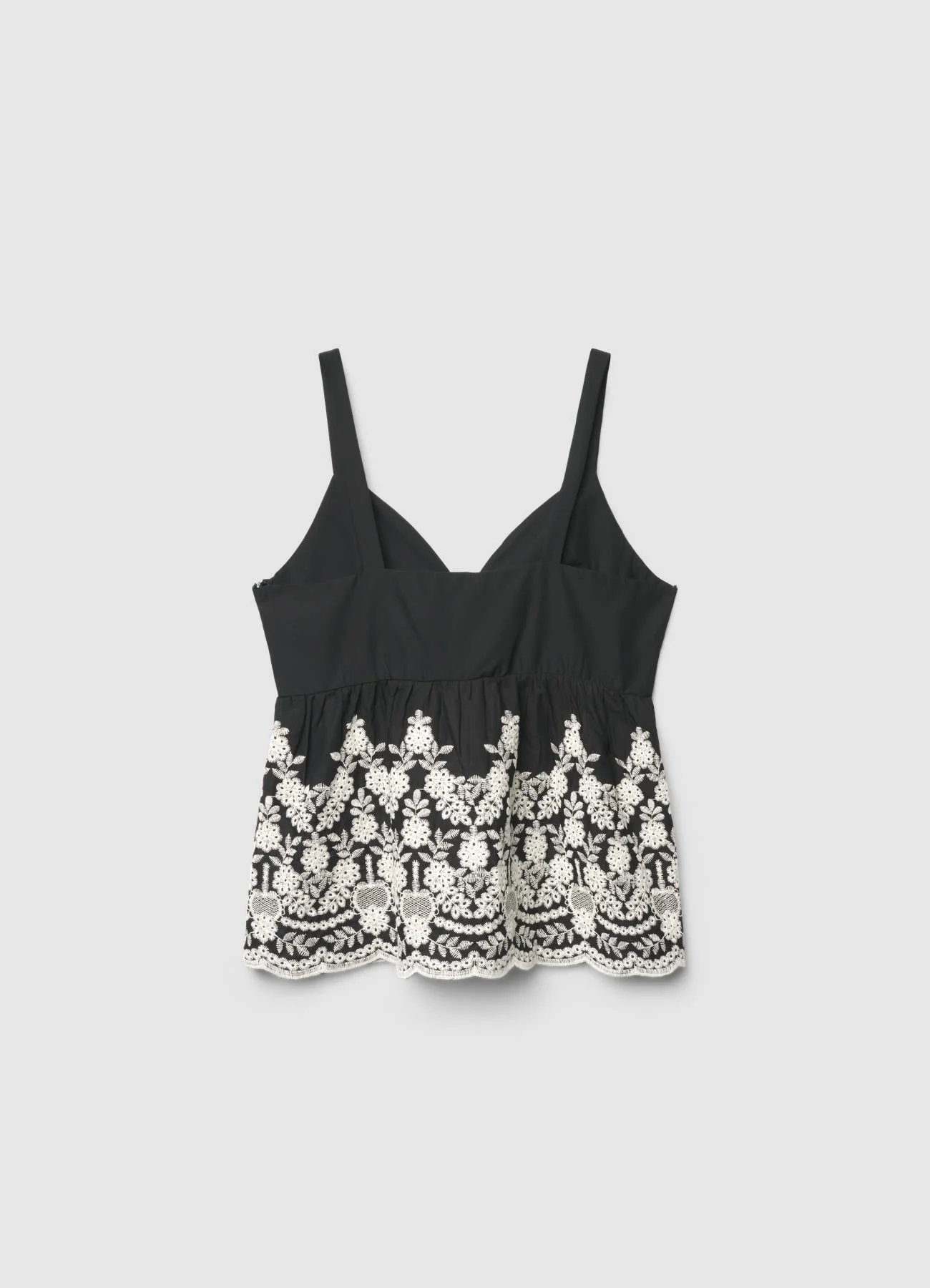 Top peplo con ricamo floreale - Image 4