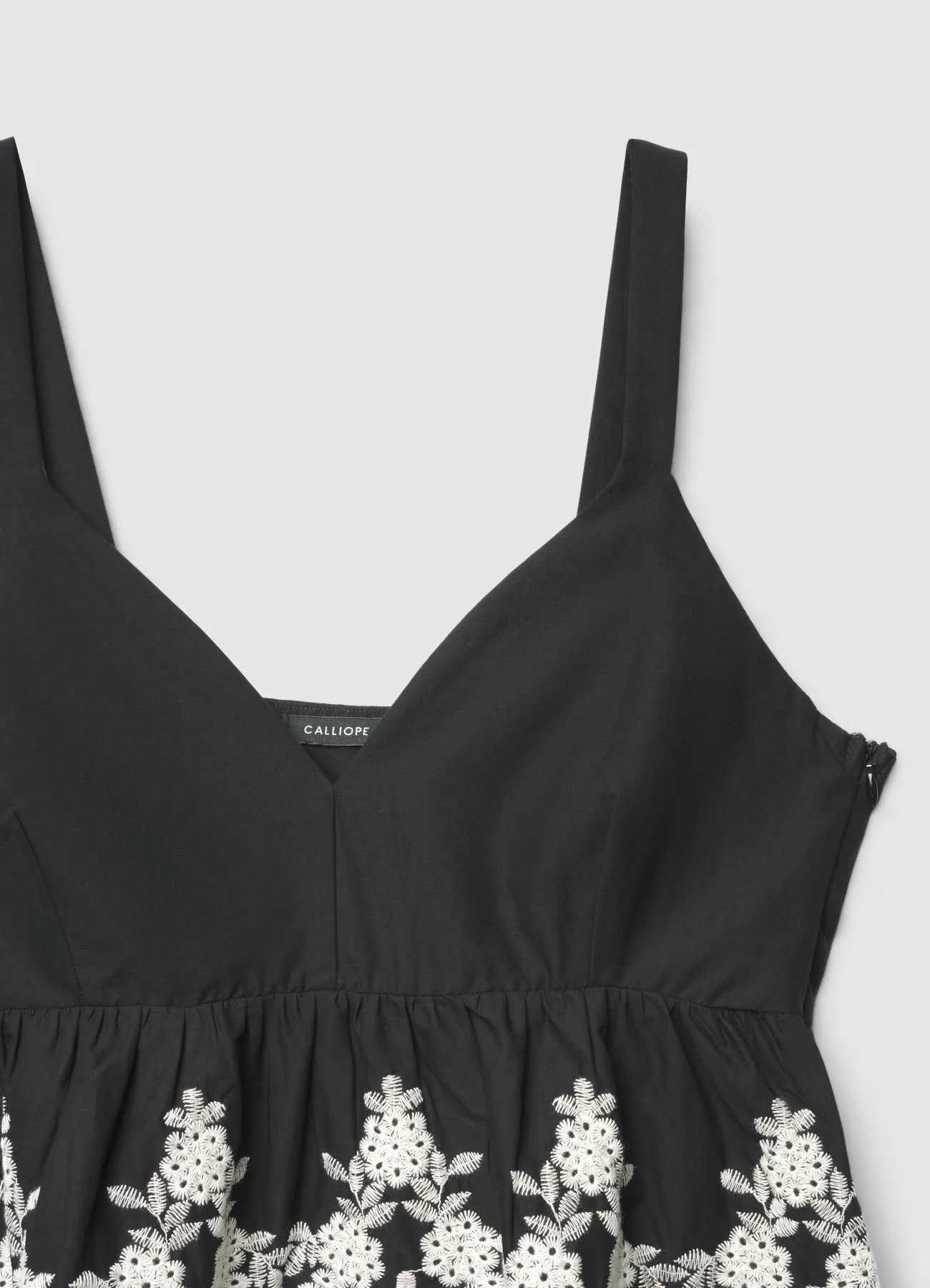 Top peplo con ricamo floreale - Image 6