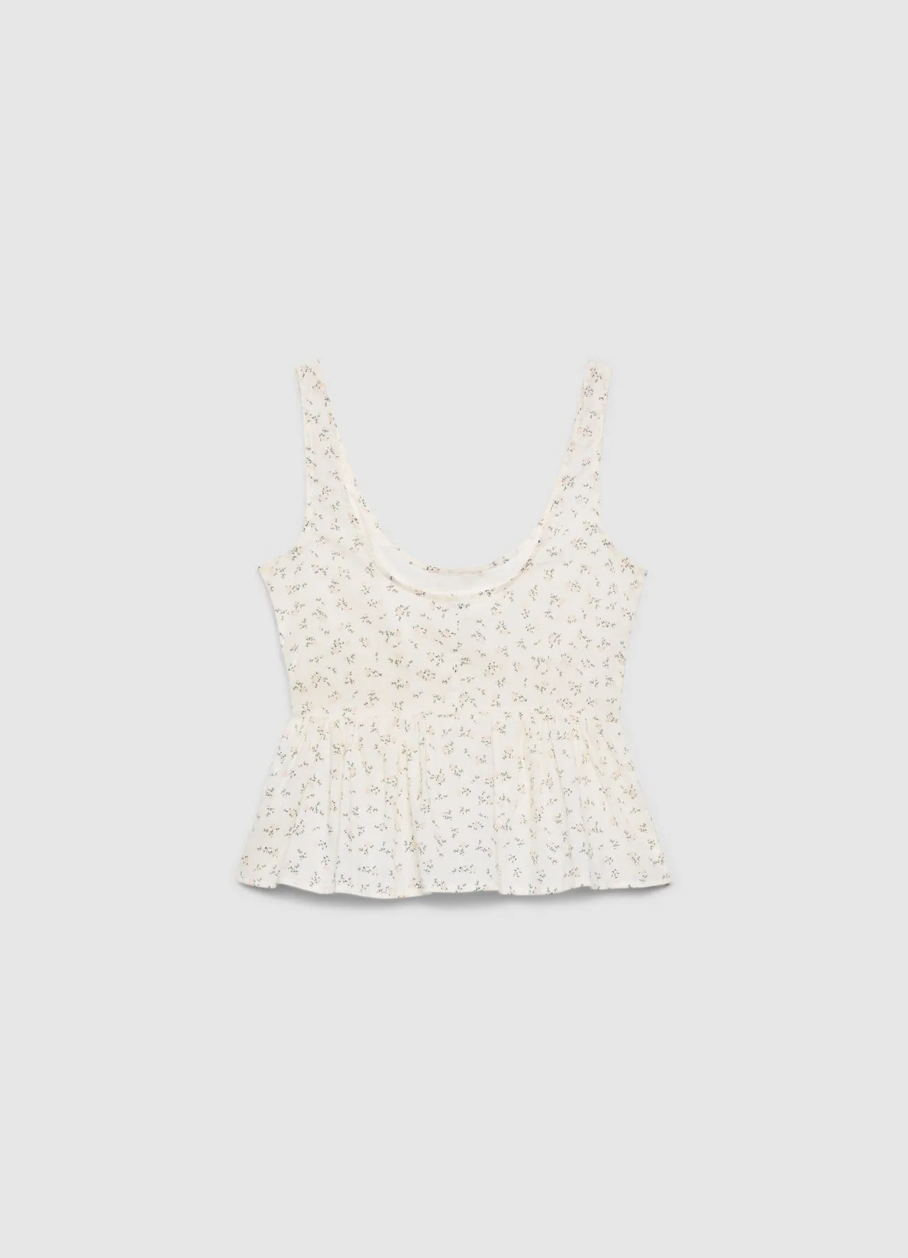 Top peplum con stampa fiorellini - Image 4