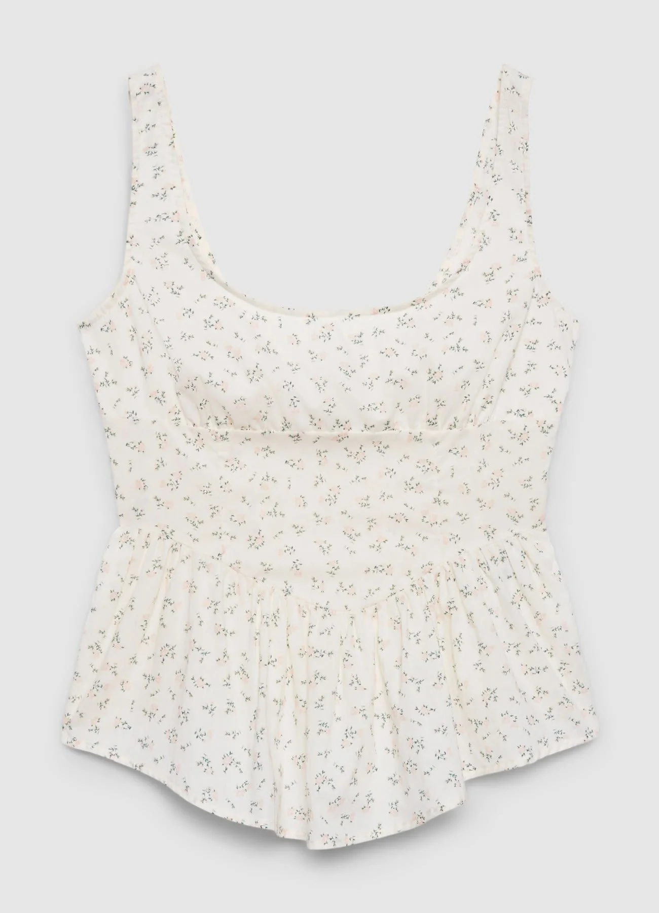 Top peplum con stampa fiorellini - Image 5