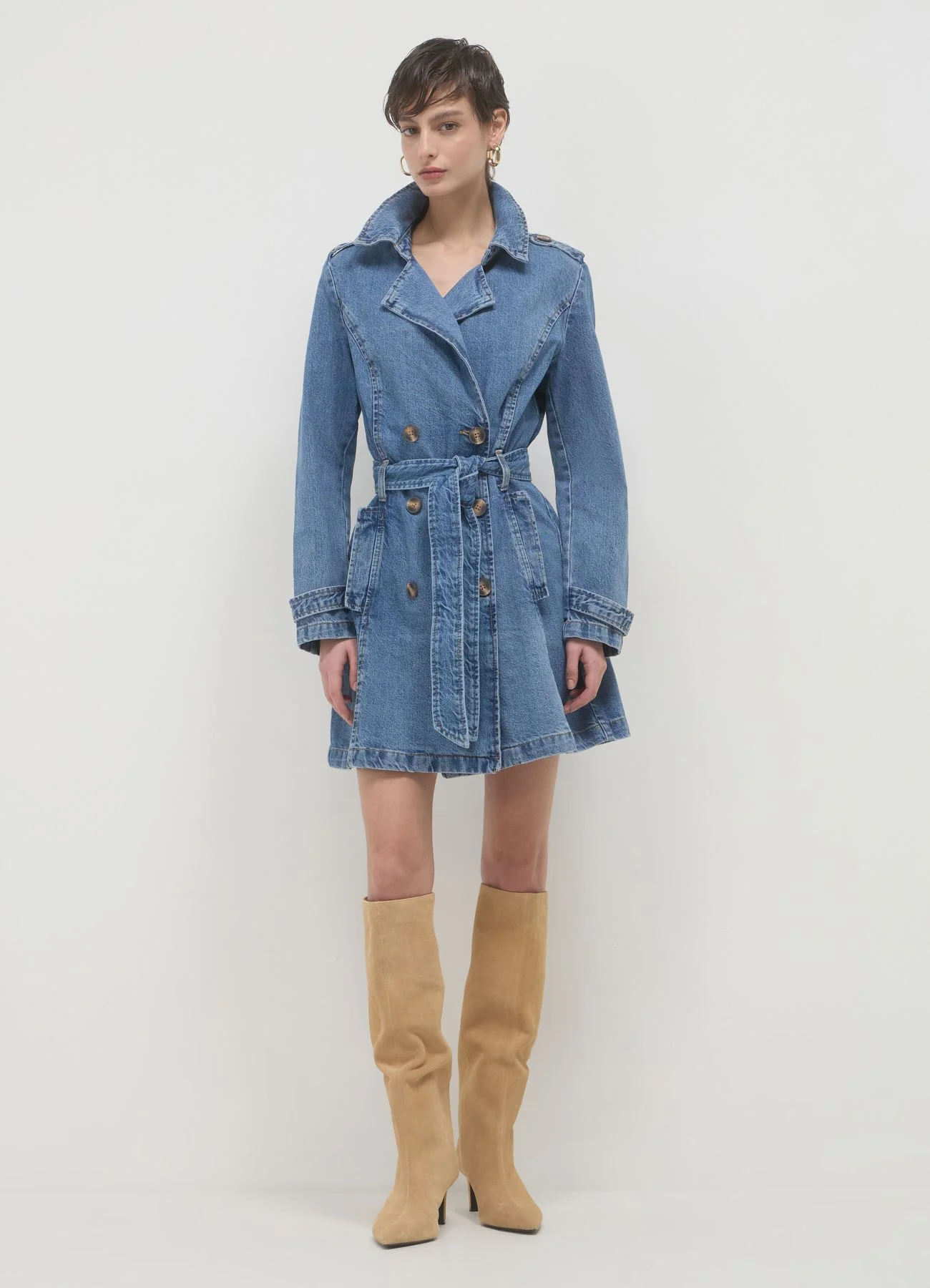 Trench in denim - Image 2
