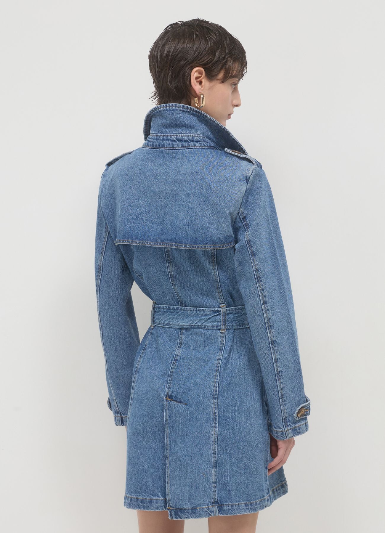 Trench in denim - Image 3