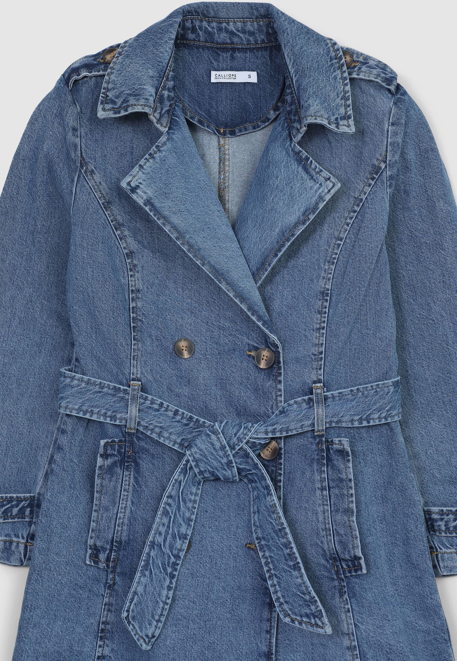 Trench in denim - Image 4