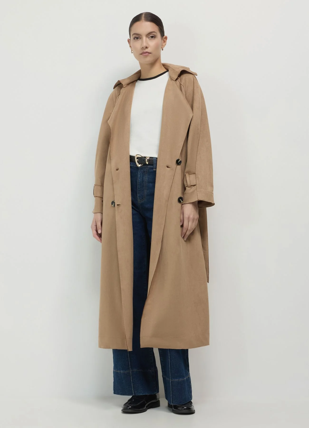Trench lungo simil camoscio - Image 2