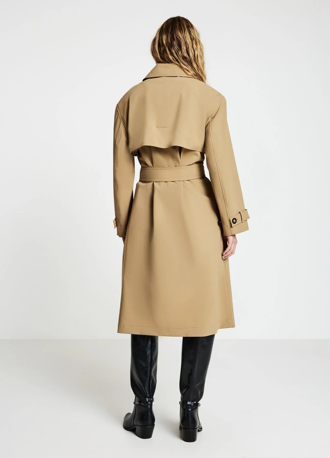 Trench oversize doppiopetto con cintura