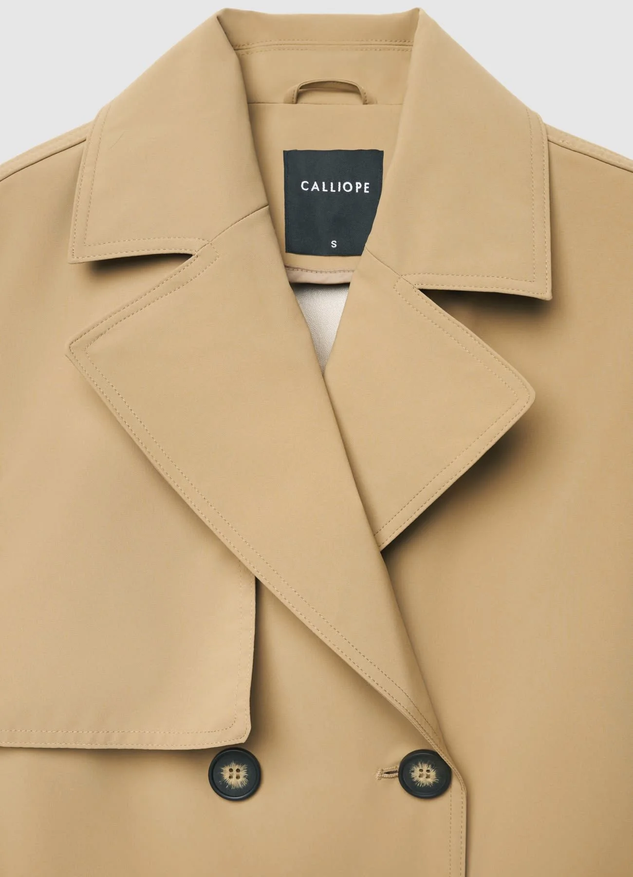 Trench oversize doppiopetto con cintura - Image 5