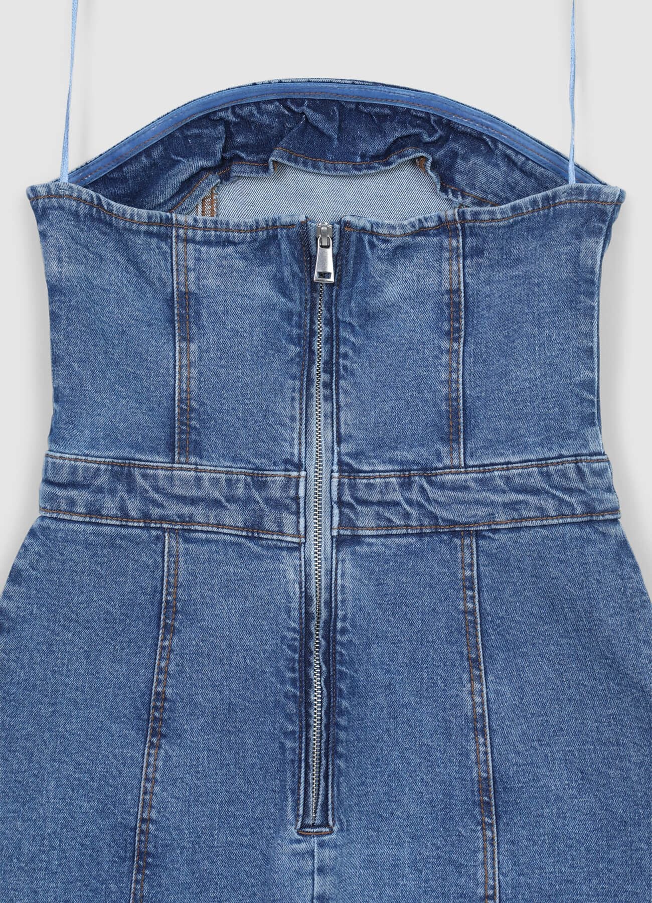 Tubino corto in denim - Image 4