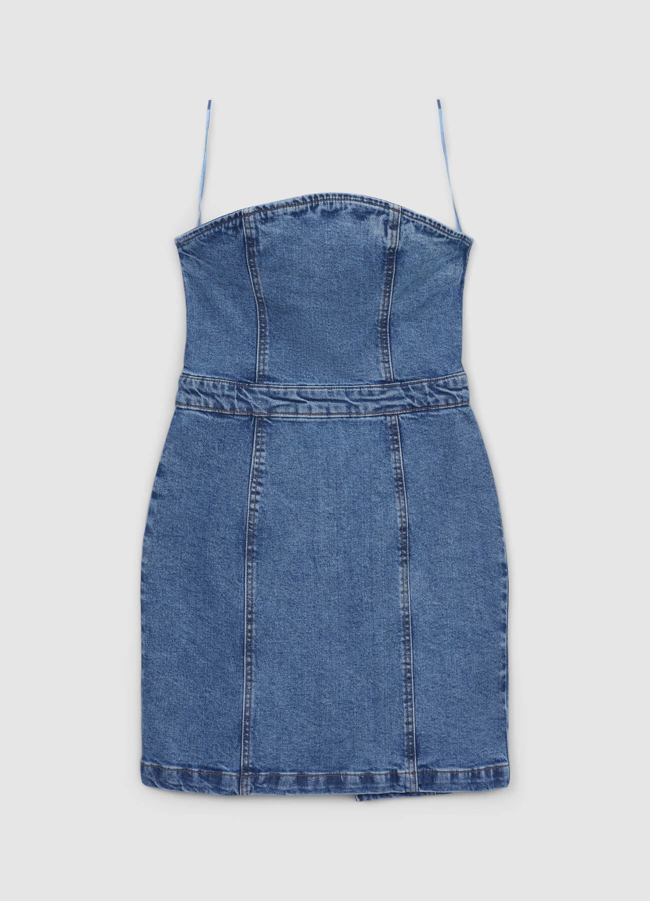 Tubino corto in denim - Image 5
