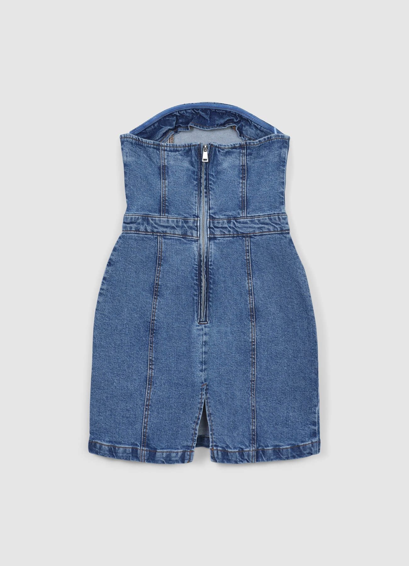 Tubino corto in denim - Image 6
