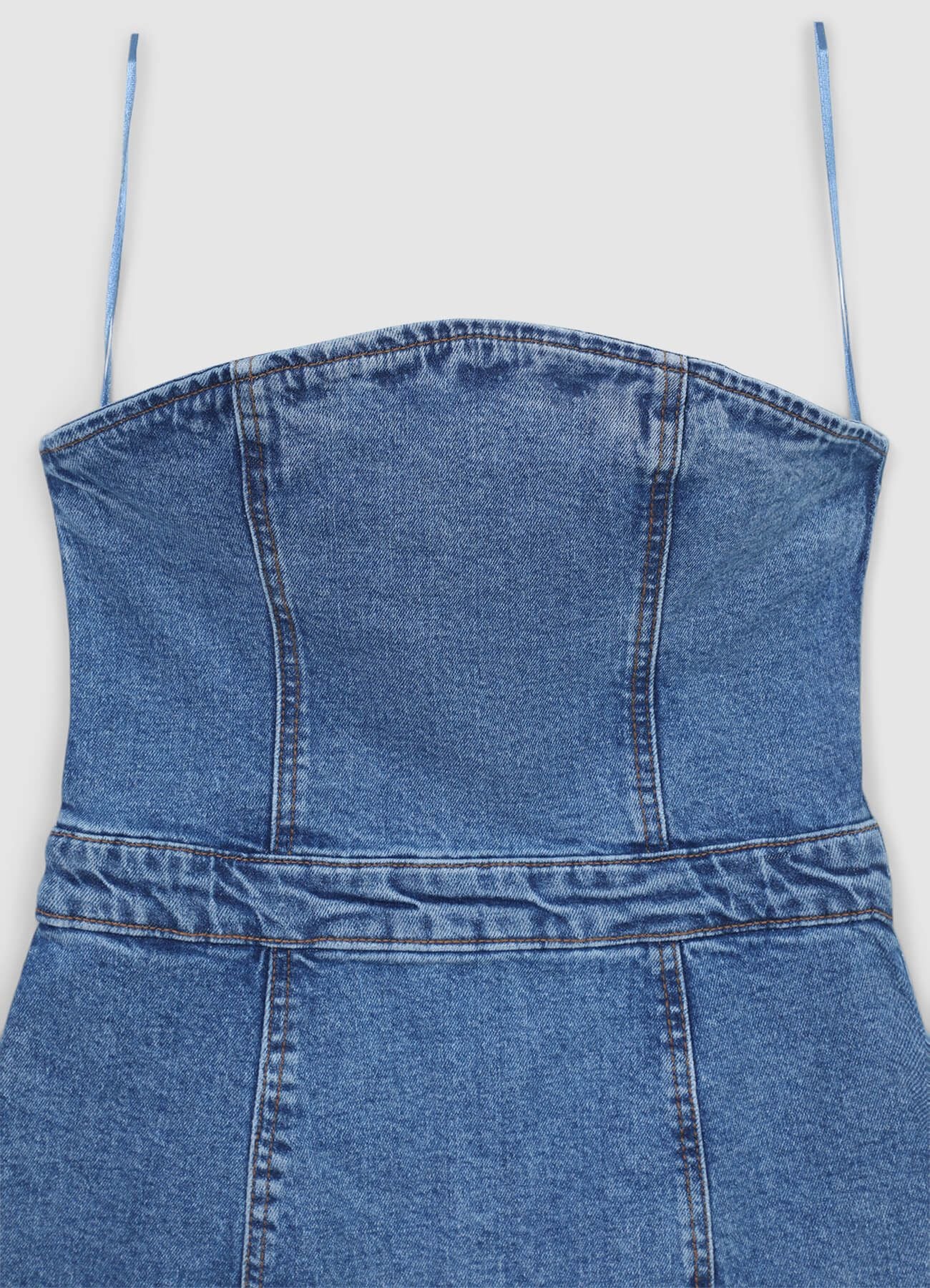 Tubino corto in denim - Image 7