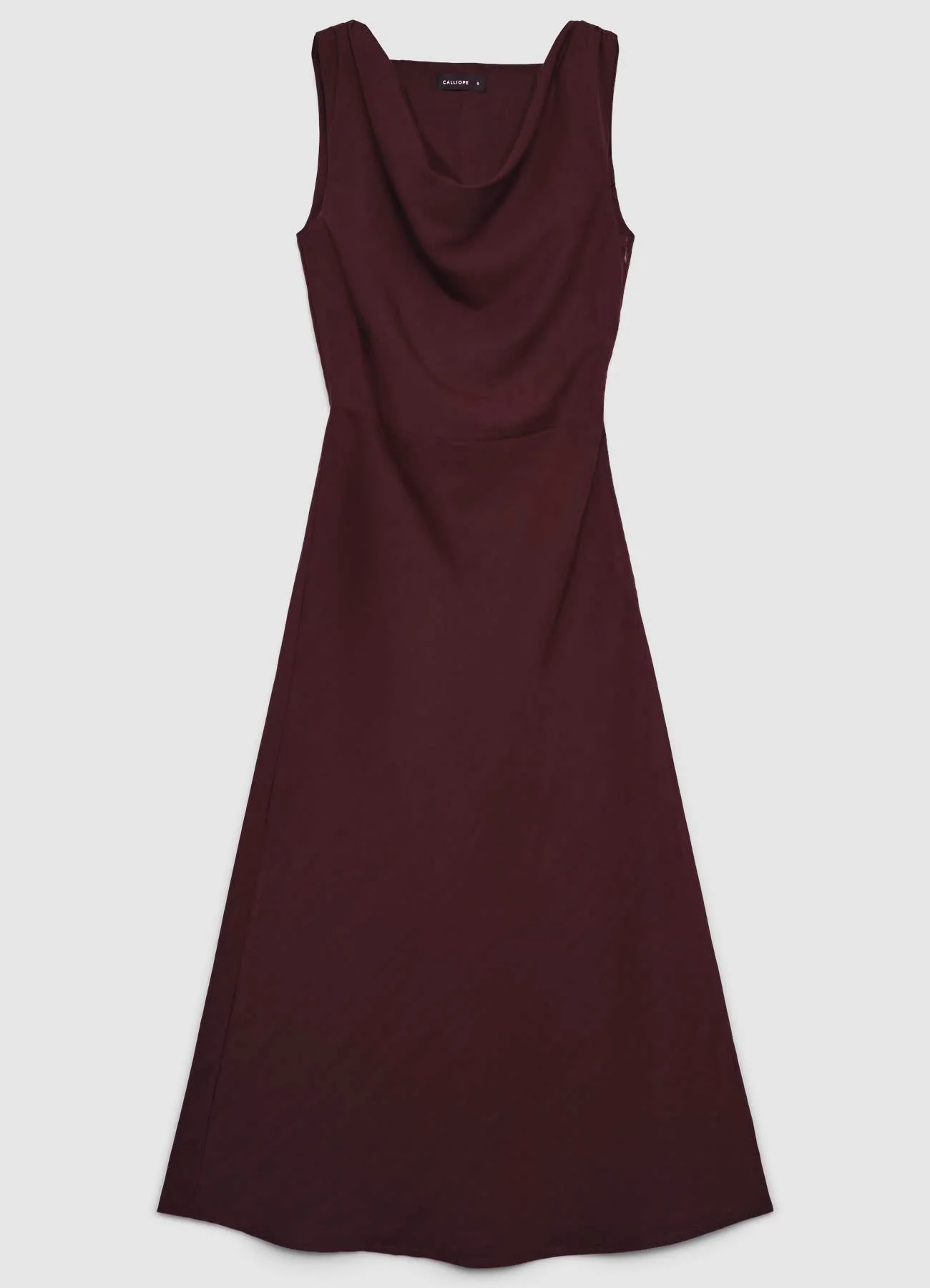 Tubino midi con scollo drappeggiato - Image 4