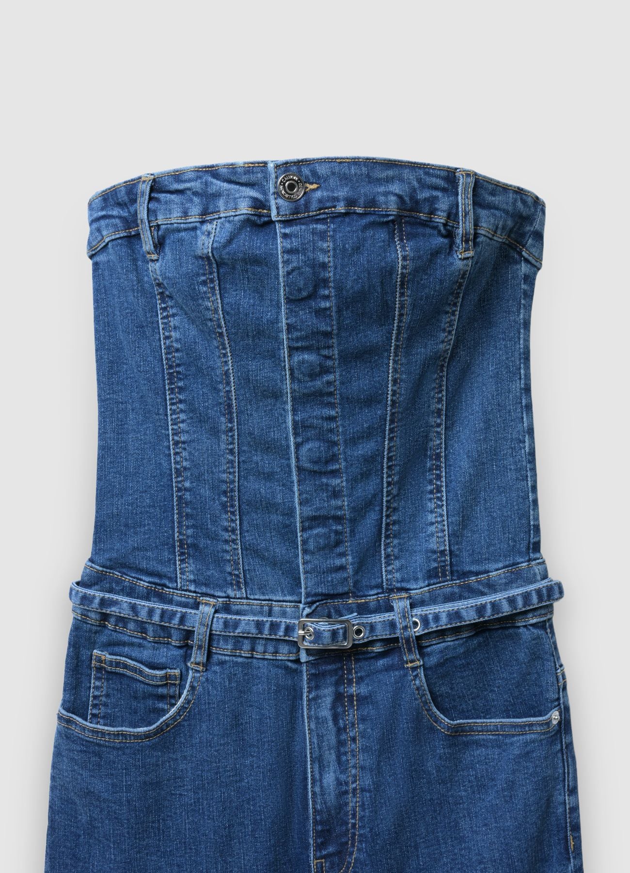 Tuta denim a fascia - Image 5