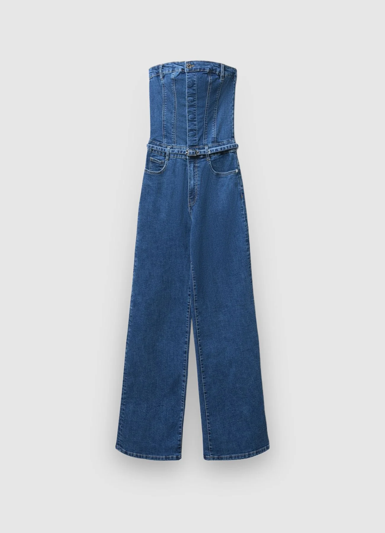 Tuta denim a fascia - Image 6
