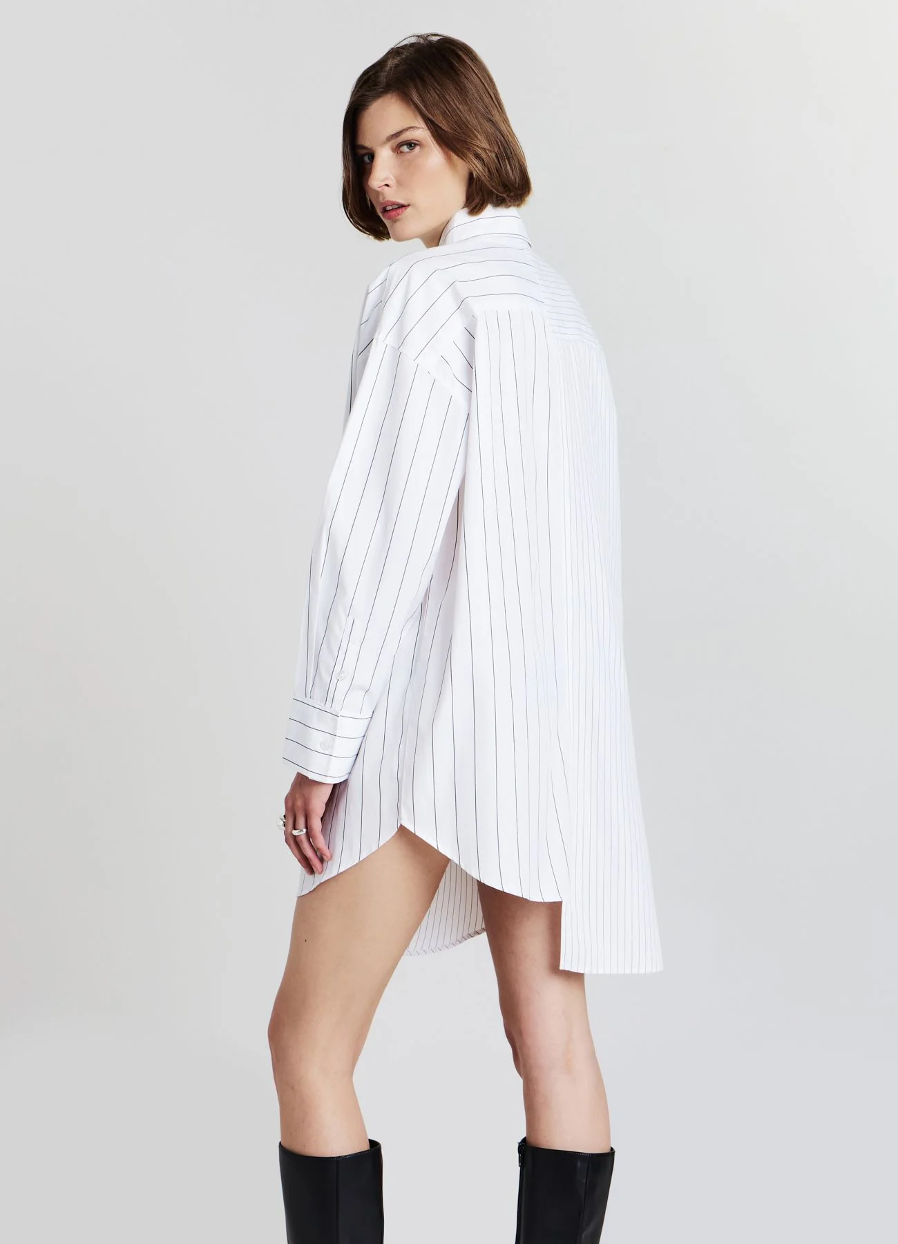 Vestito a camicia a righe - Image 2