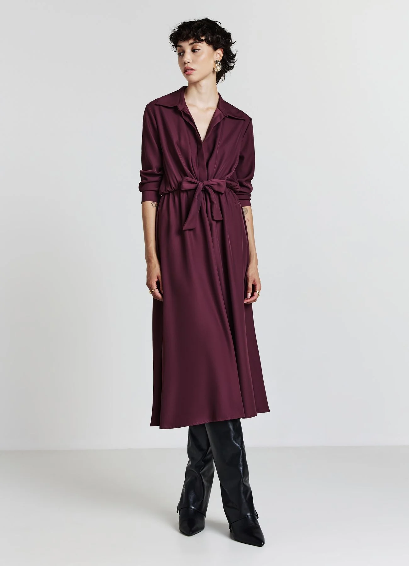 Vestito a camicia con nodo - Image 2