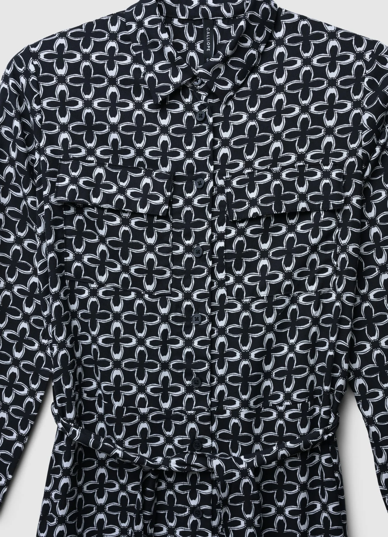Vestito a camicia fantasia - Image 4
