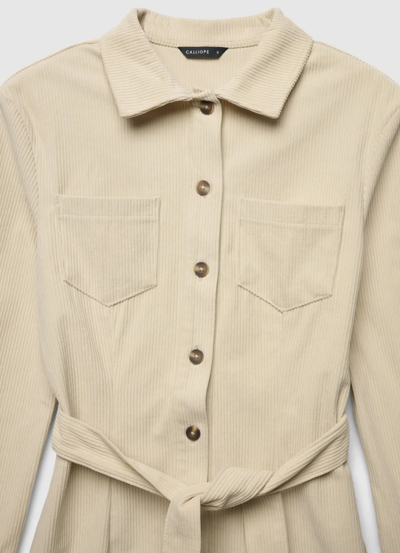 Vestito camicia effetto velluto - Image 5