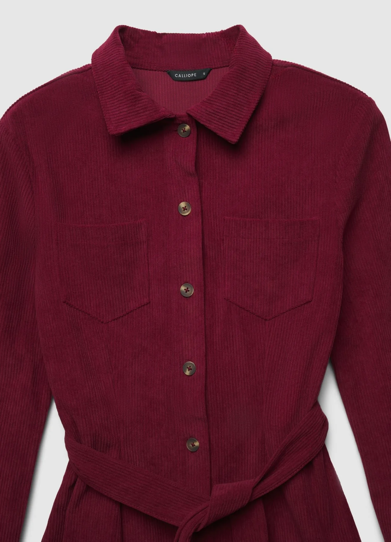 Vestito camicia effetto velluto - Image 6