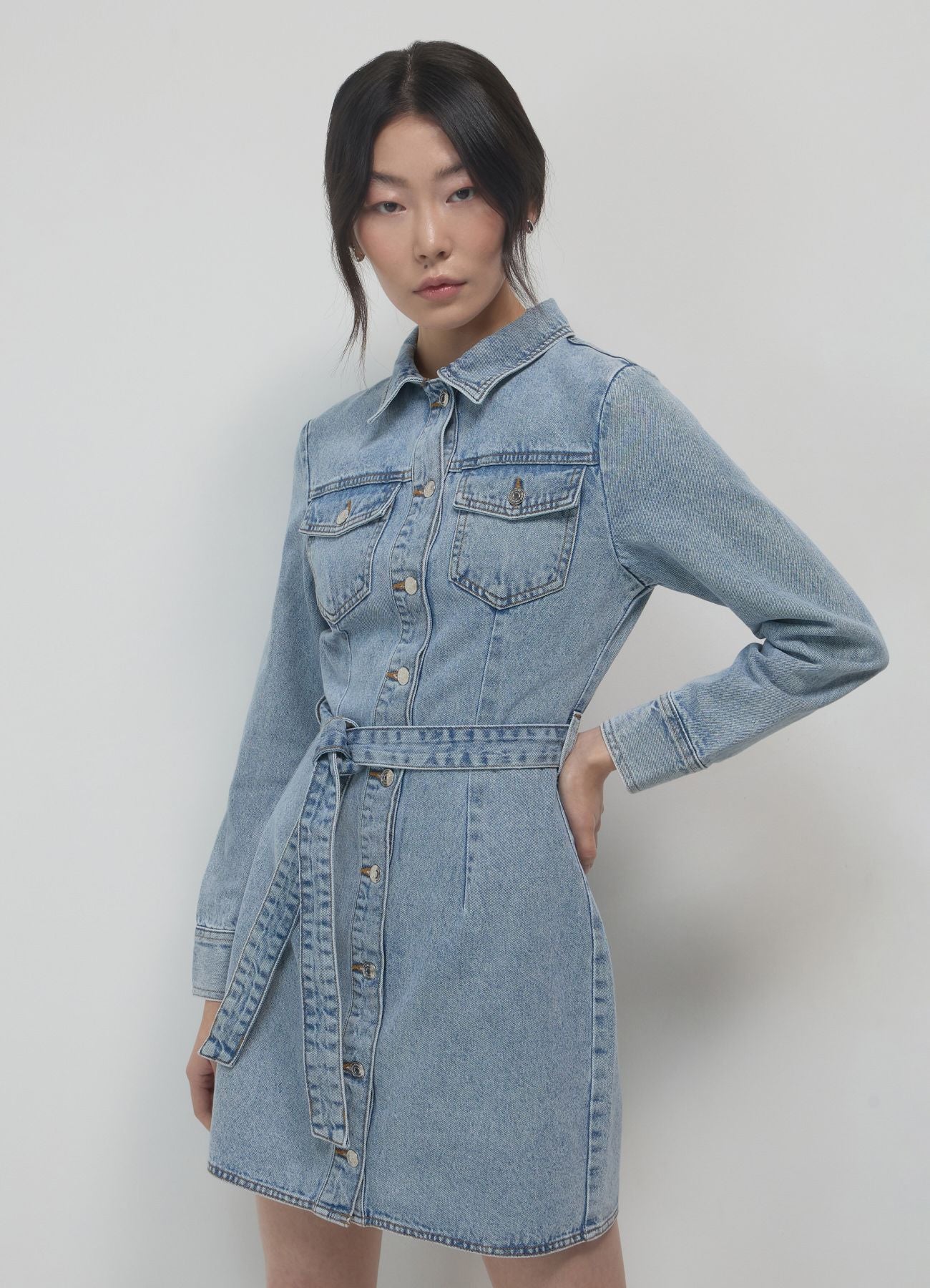 Vestito camicia in denim - Image 2
