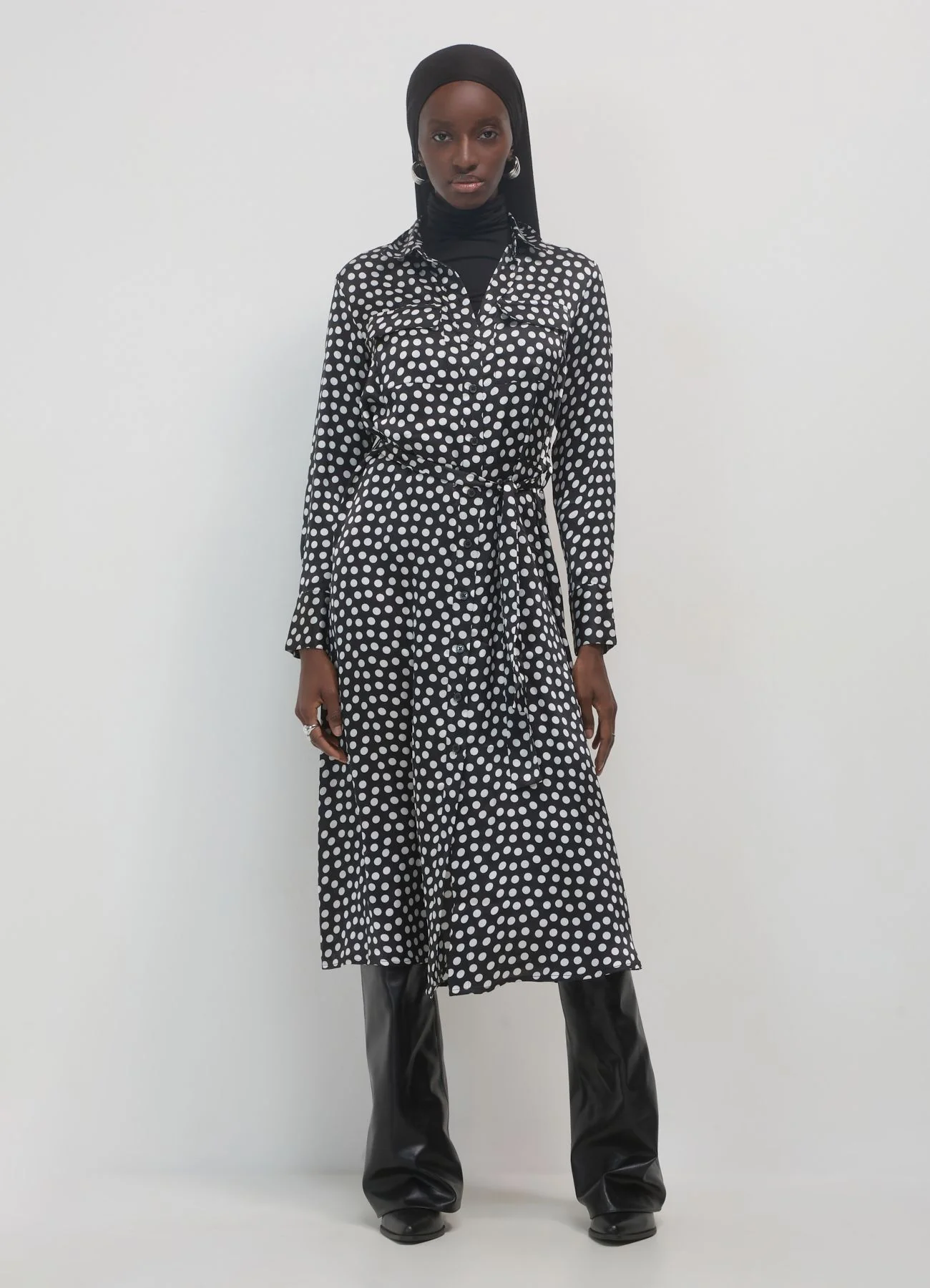 Vestito chemisier a pois