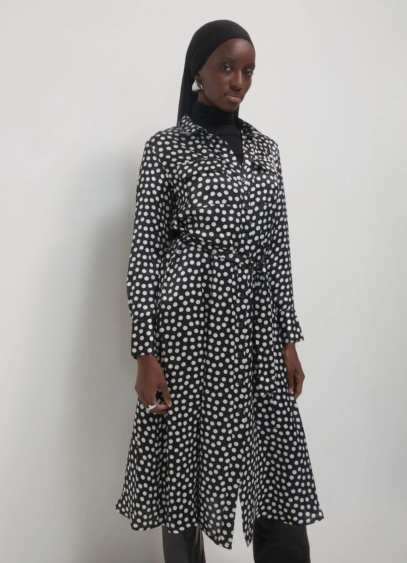 Vestito chemisier a pois - Image 4