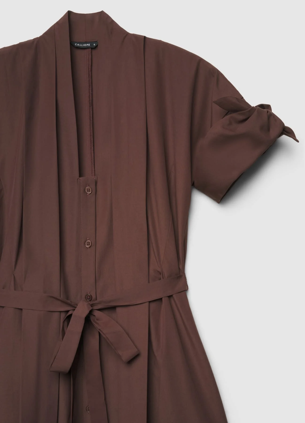 Vestito chemisier con cintura - Image 6