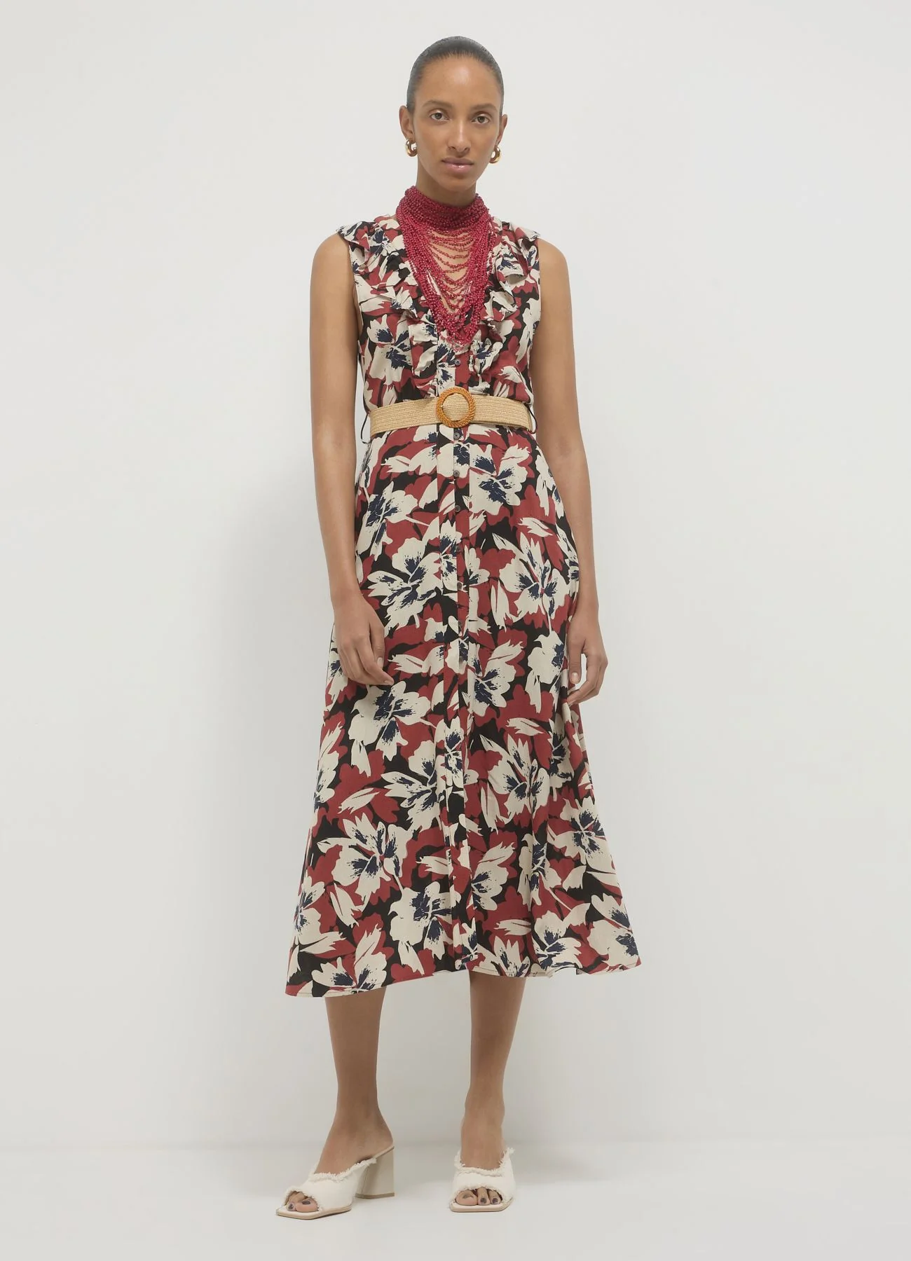 Vestito chemisier fantasia floreale - Image 3