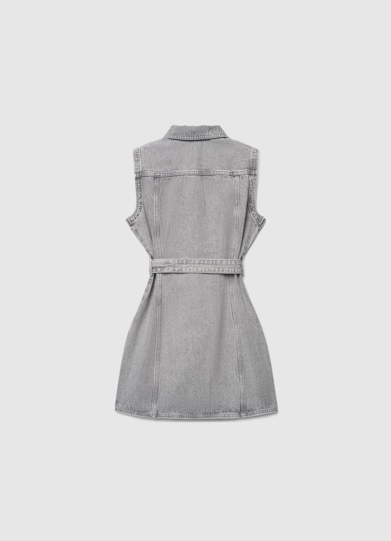 Vestito chemisier in denim con cintura - Image 5