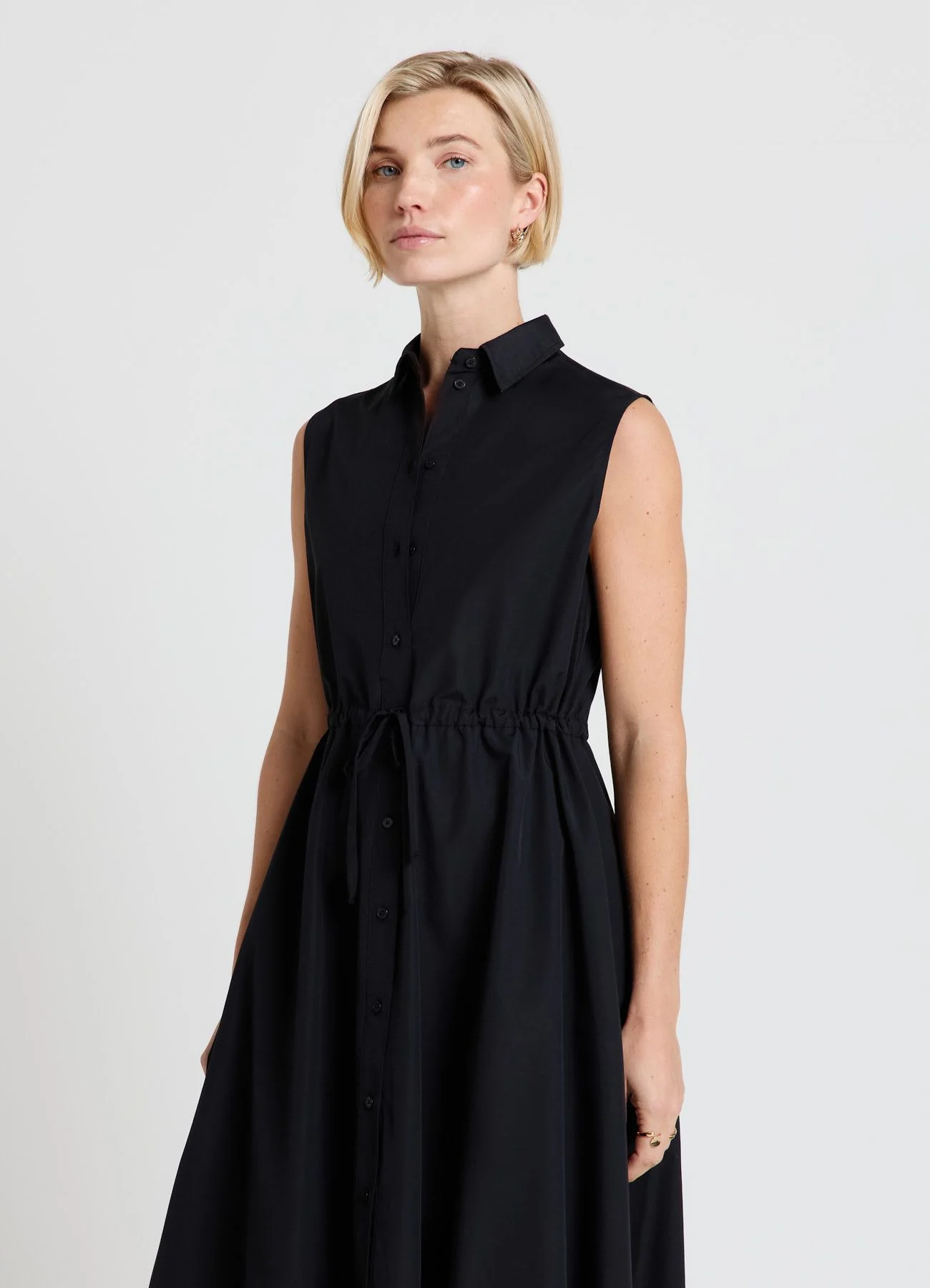 Vestito chemisier lungo senza maniche - Image 3