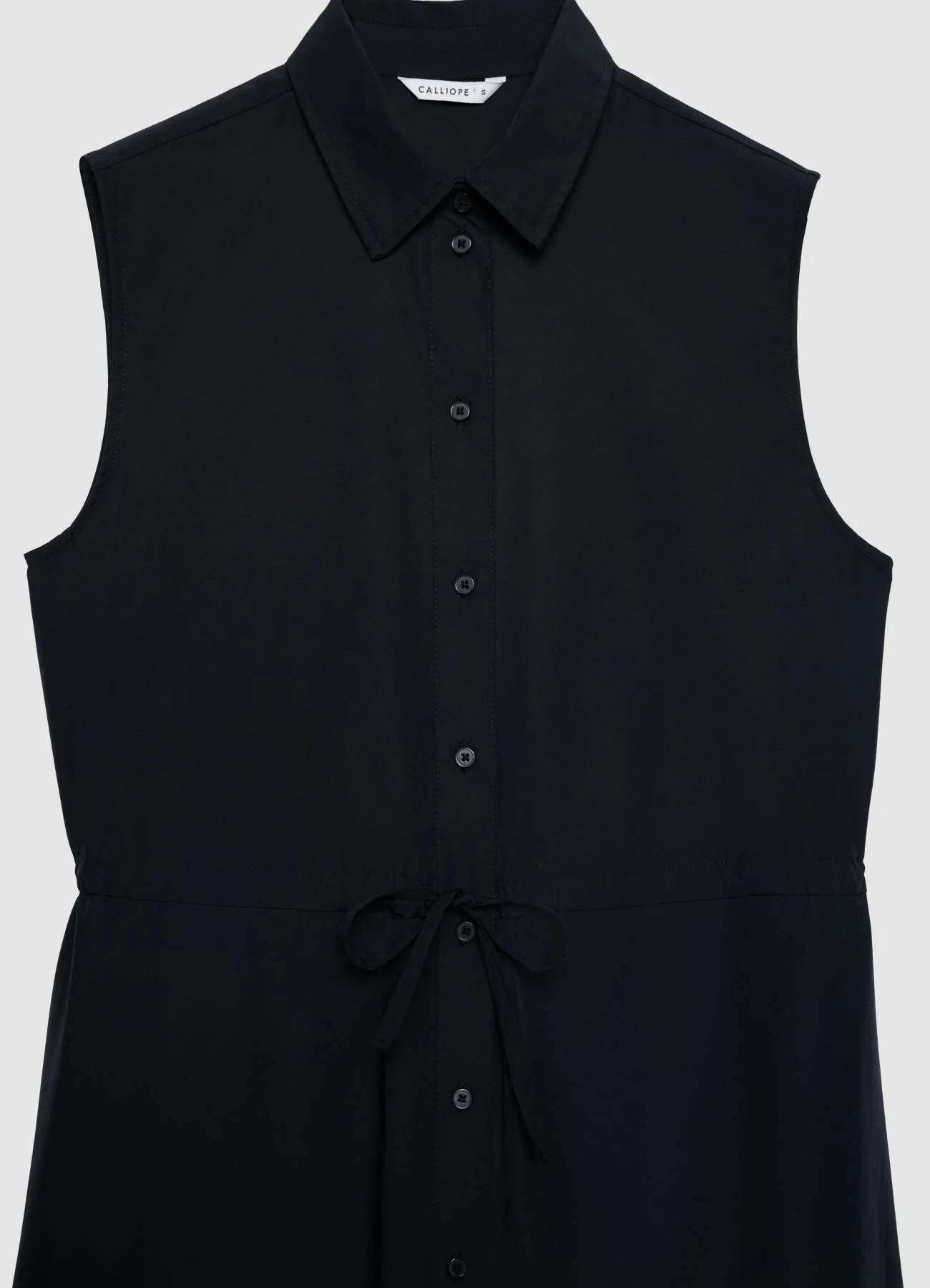 Vestito chemisier lungo senza maniche - Image 5