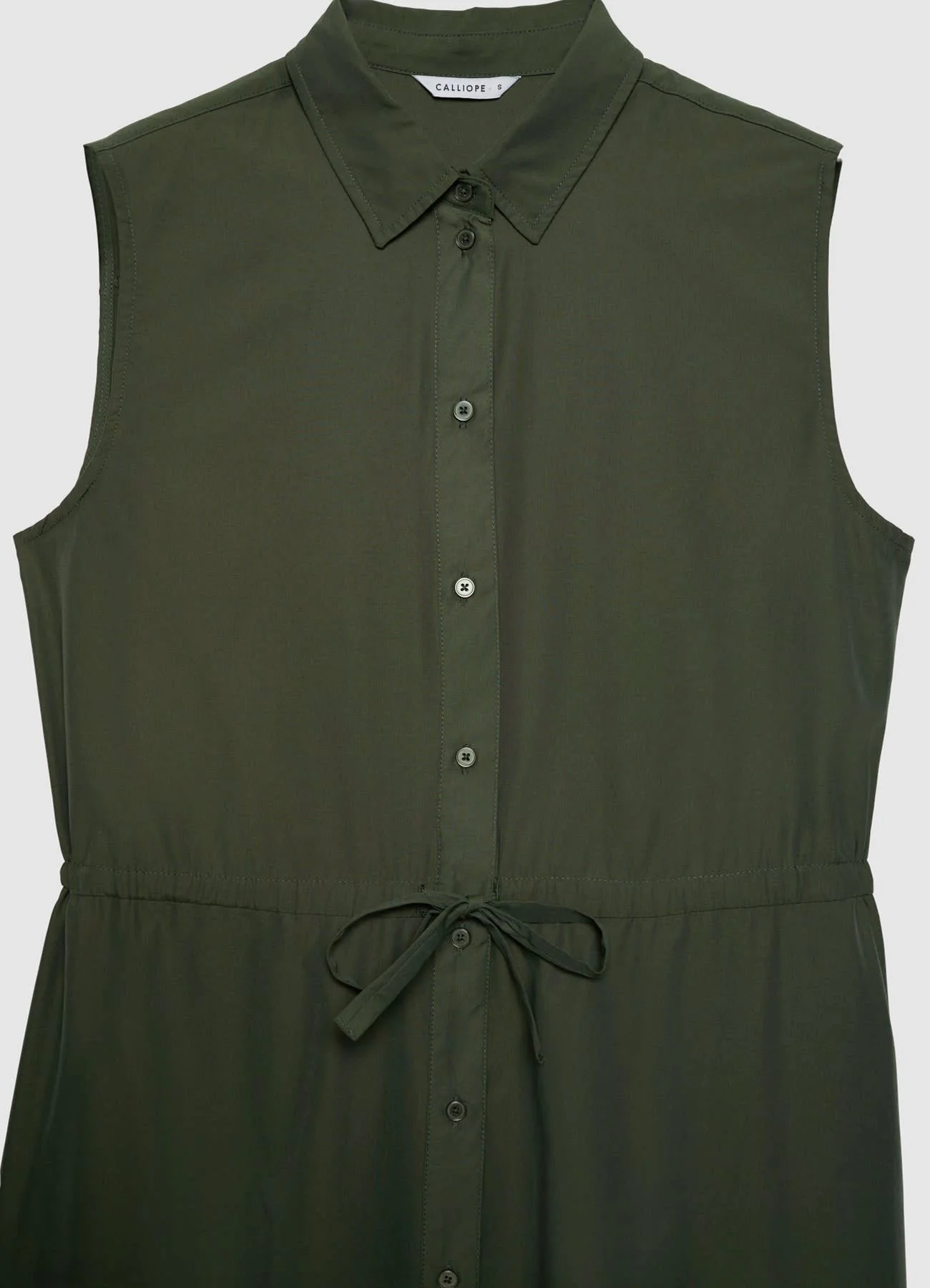 Vestito chemisier lungo senza maniche - Image 6