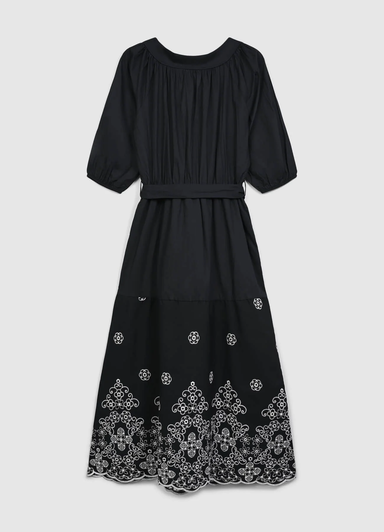Vestito con balza ricamata - Image 6