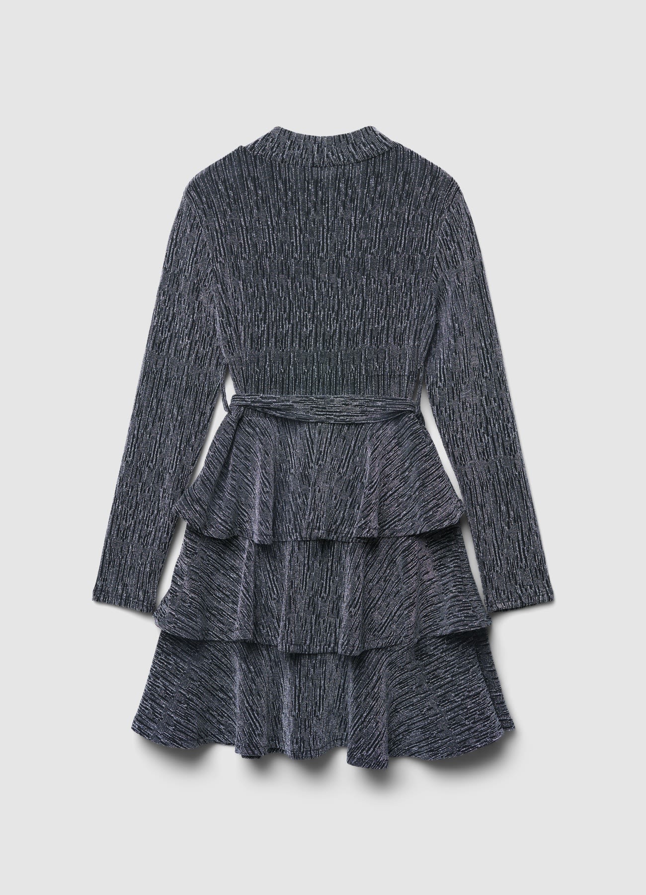 Vestito con balze e cintura - Image 3