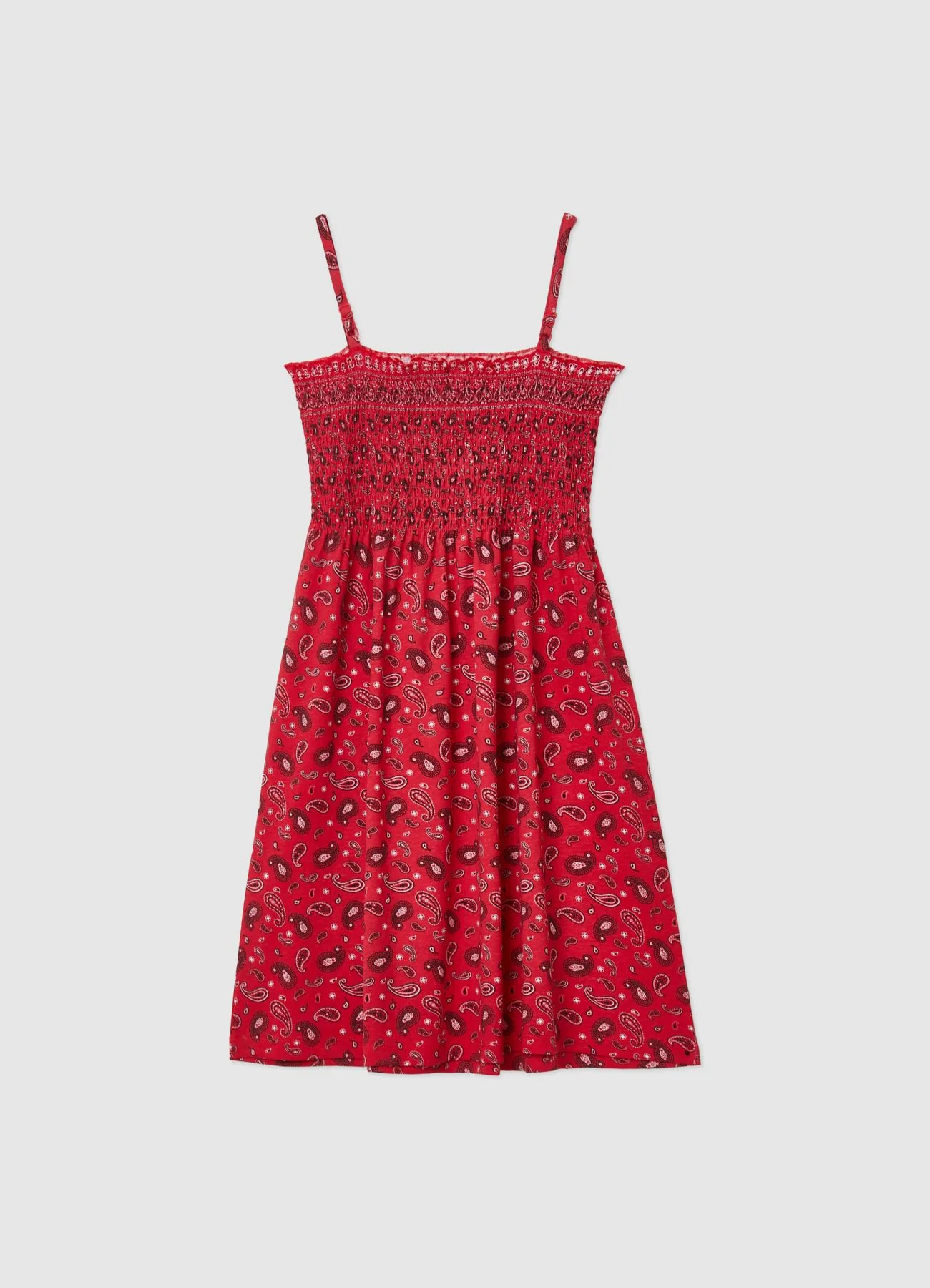 Vestito con spalline sottili e stampa bandana