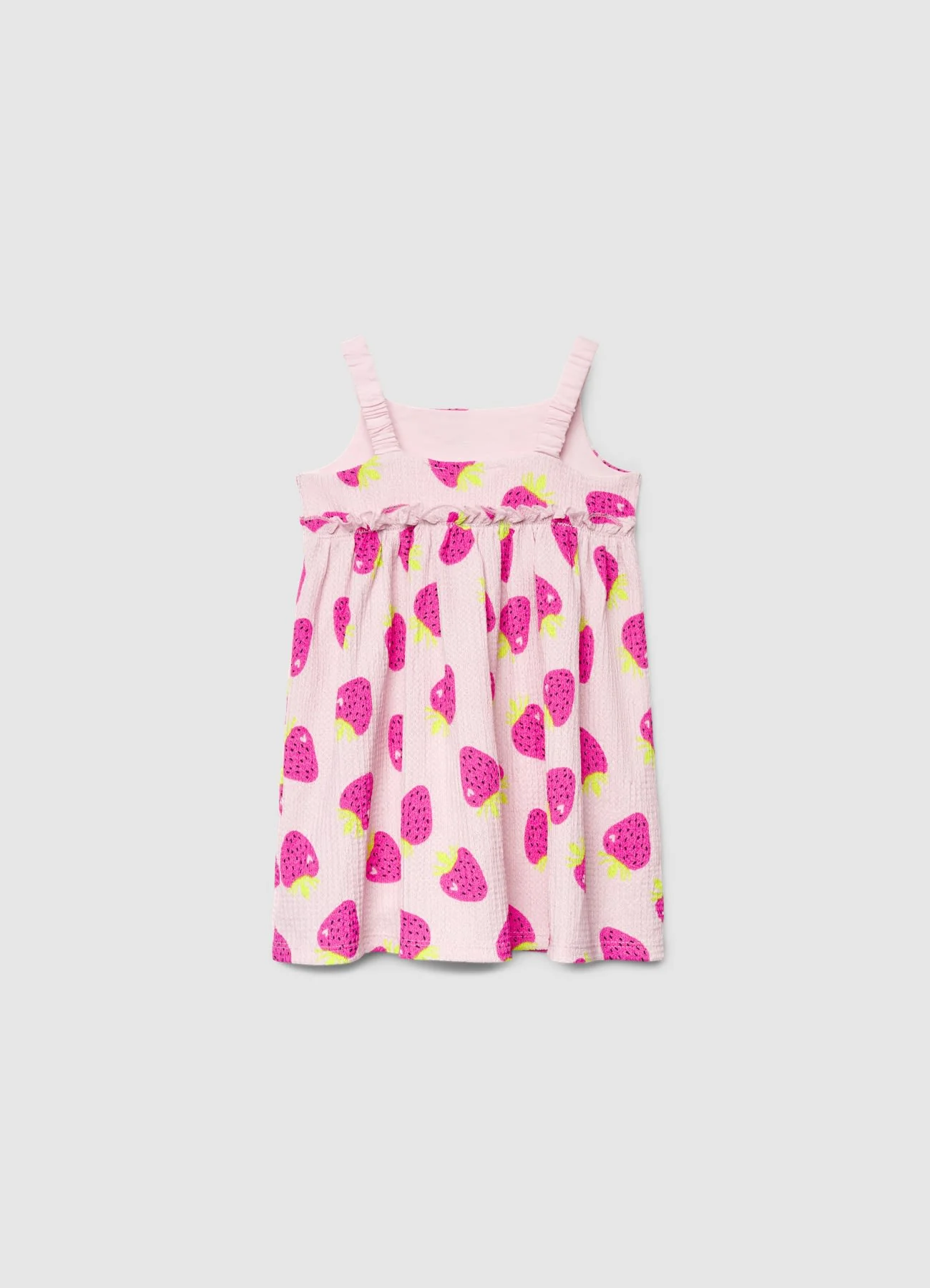 Vestito con stampa fragole e balza - Image 2