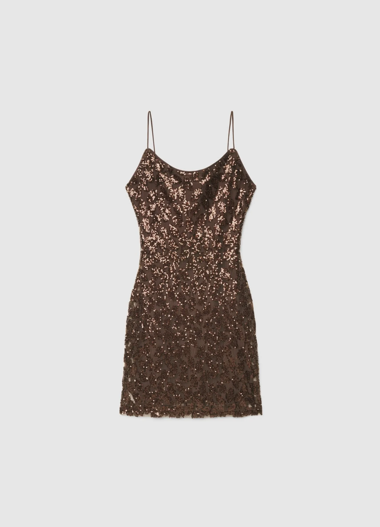 Vestito corto con paillettes e schiena scoperta - Image 4