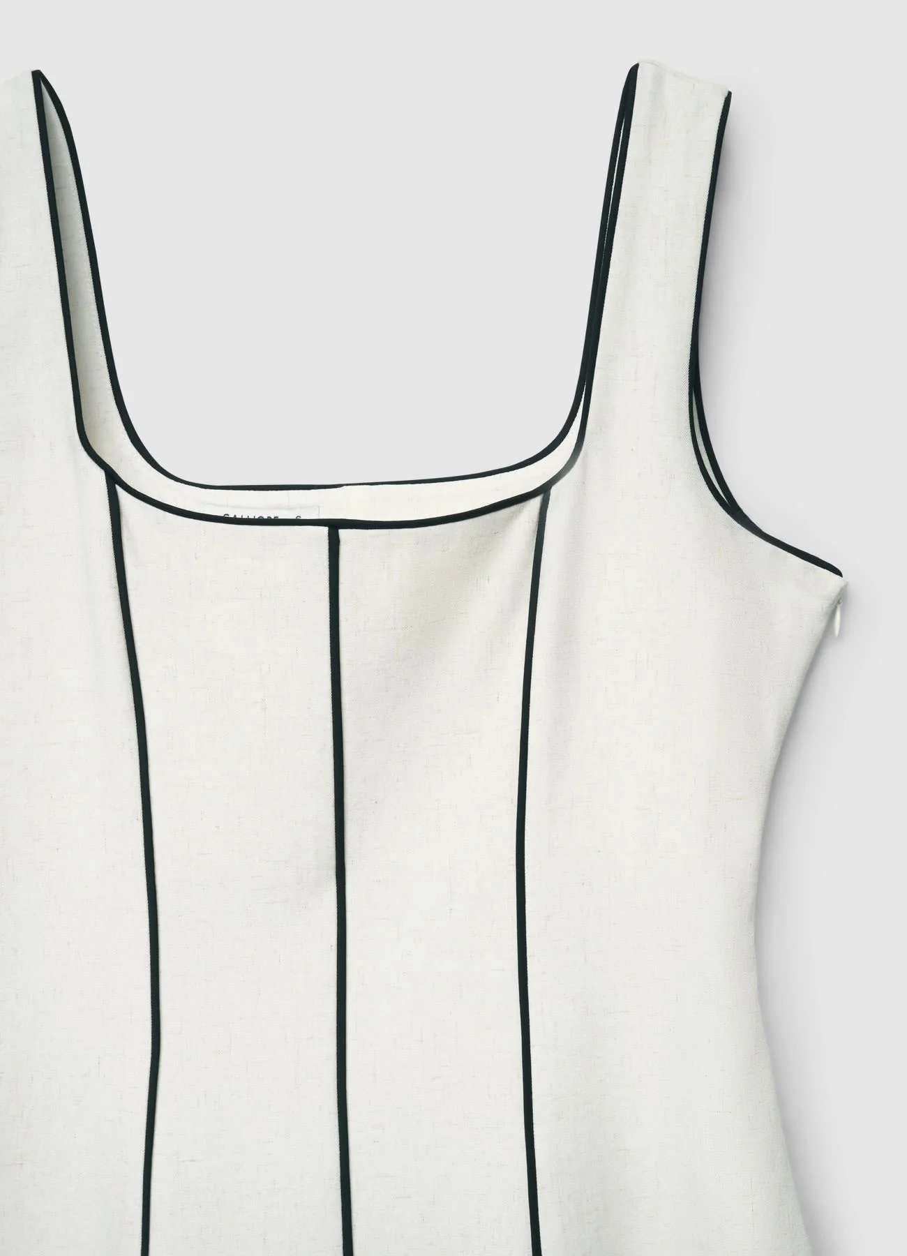 Vestito corto con profili a contrasto - Image 4