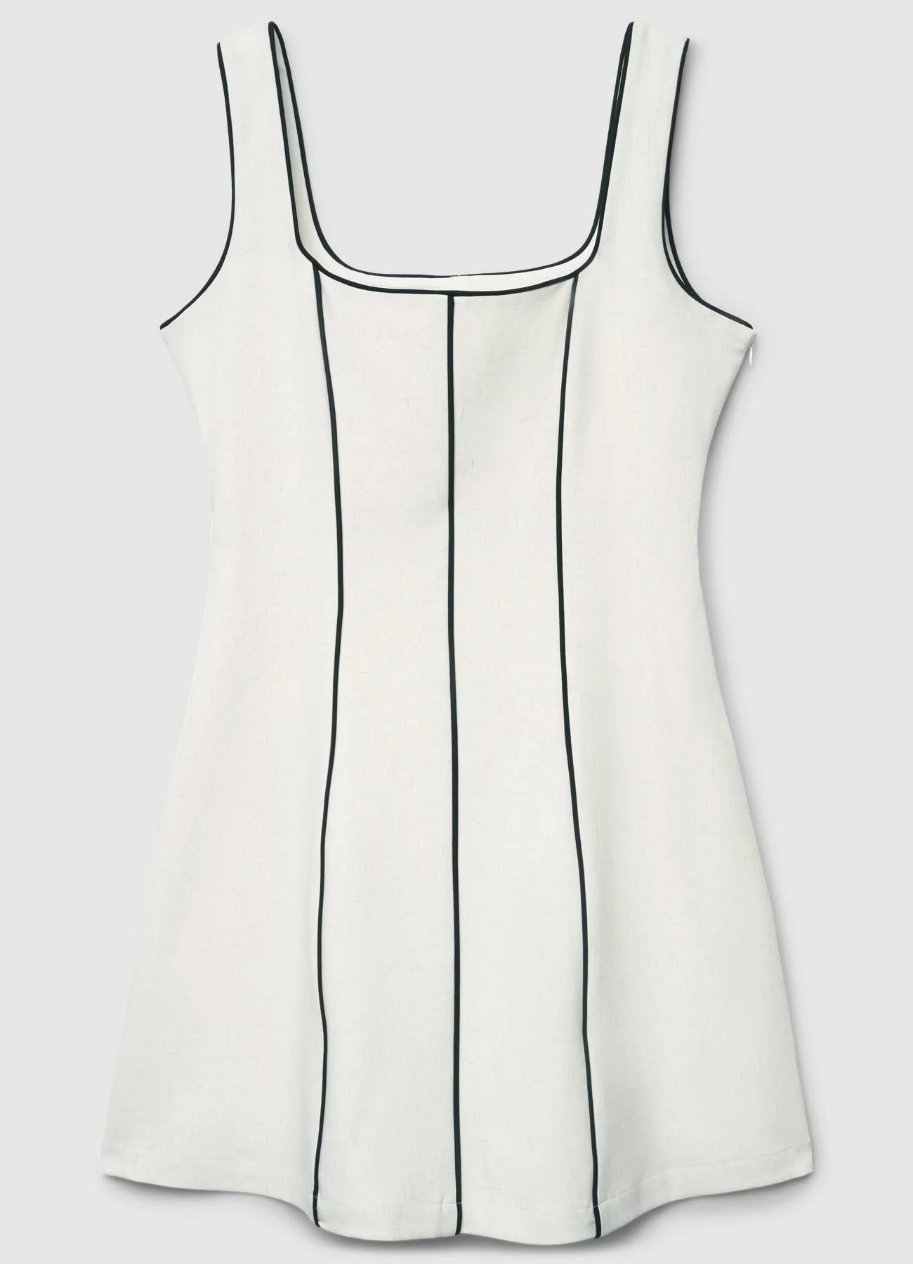 Vestito corto con profili a contrasto - Image 5