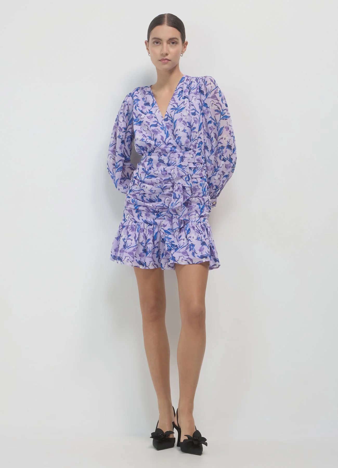 Vestito corto fiori - Image 2