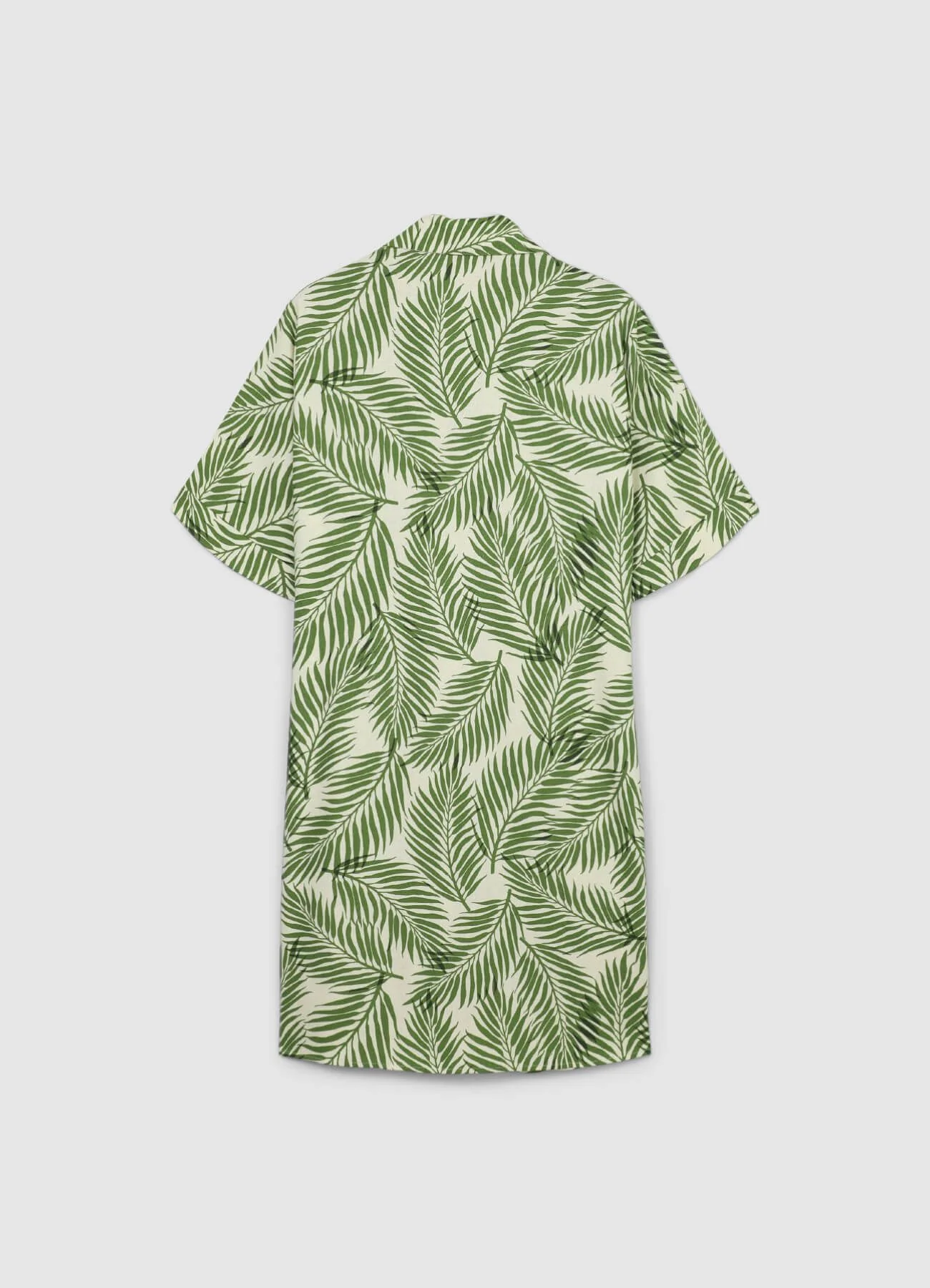 Vestito corto misto lino fantasia - Image 6