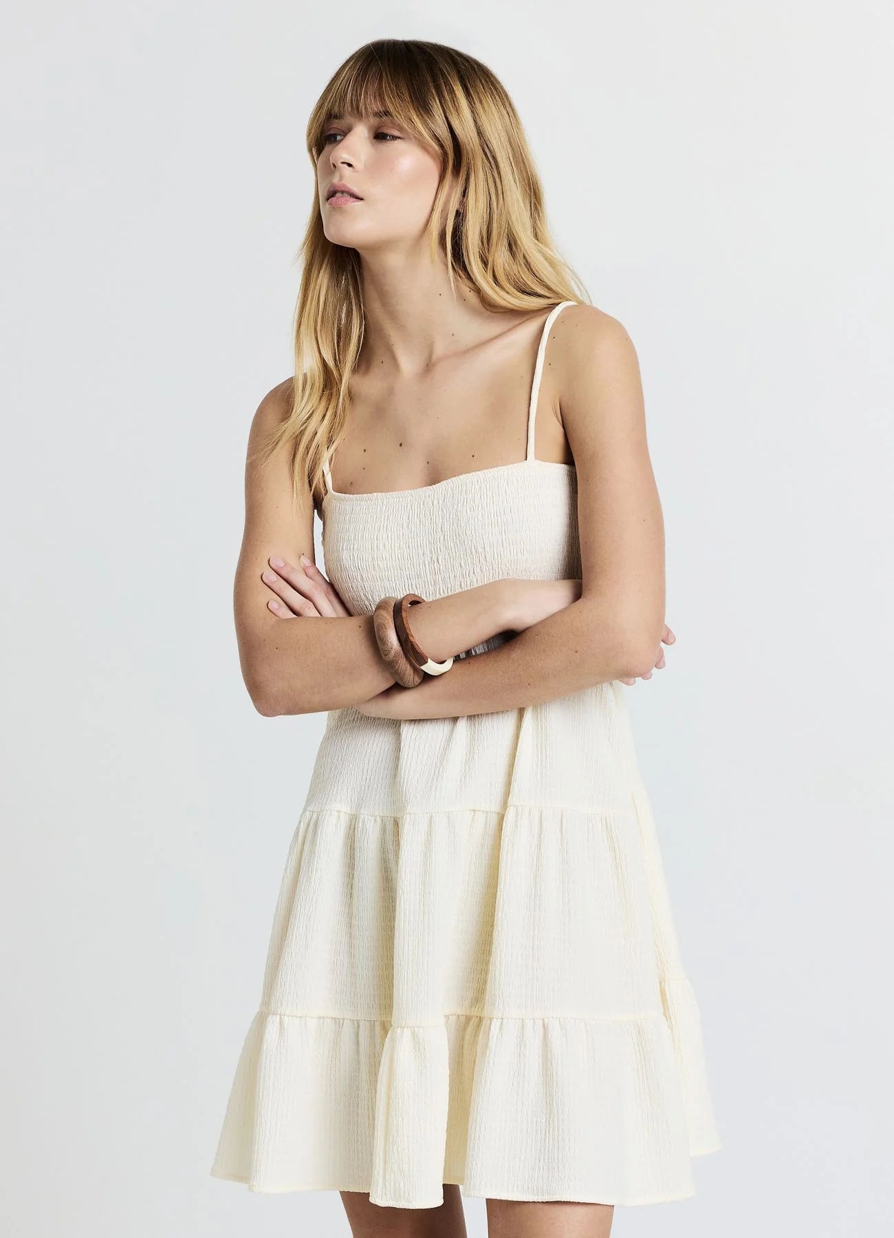 Vestito corto punto smock - Image 2