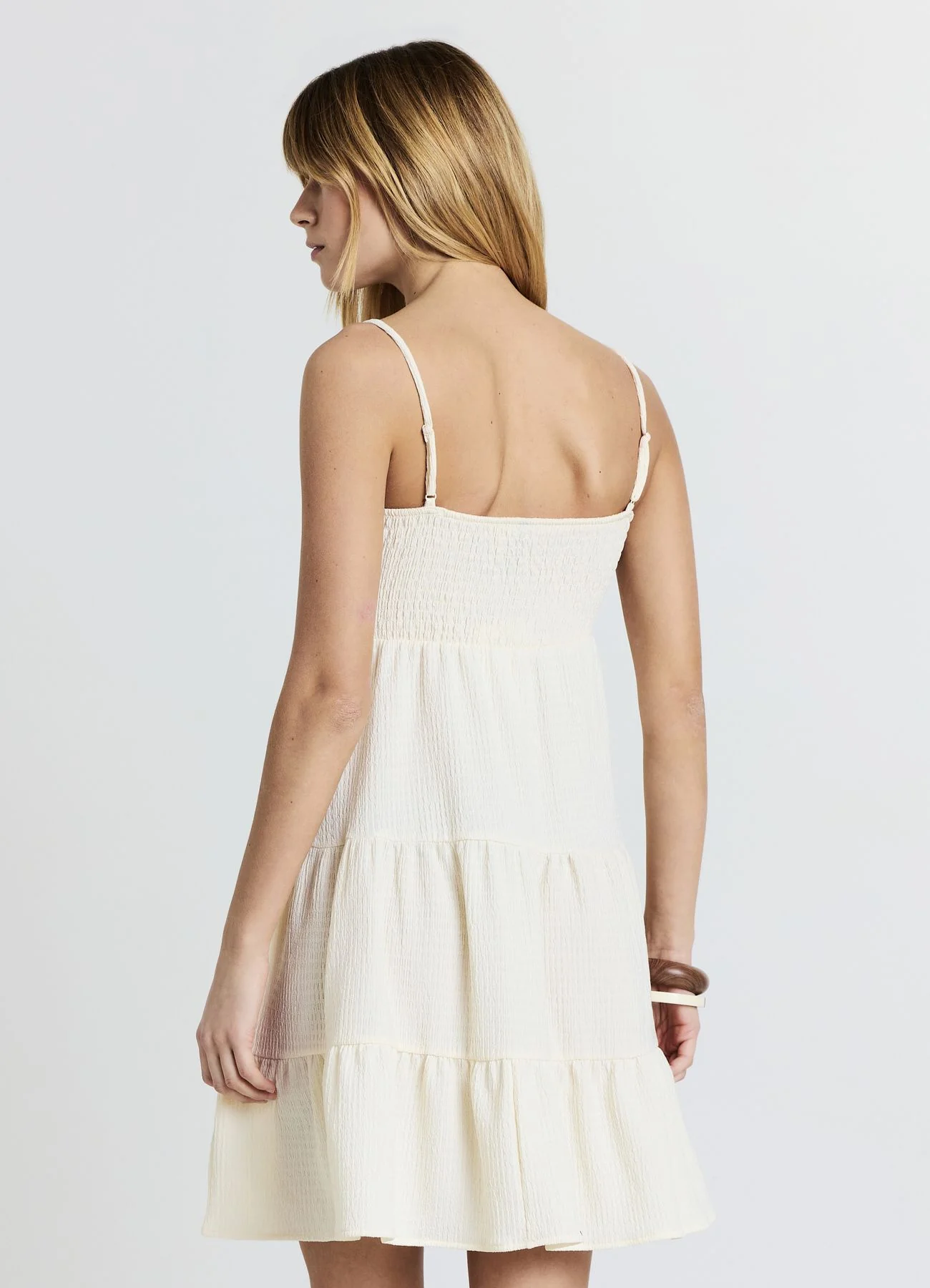 Vestito corto punto smock - Image 3