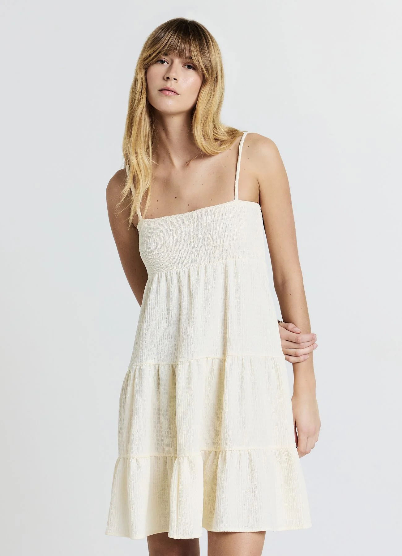 Vestito corto punto smock - Image 4