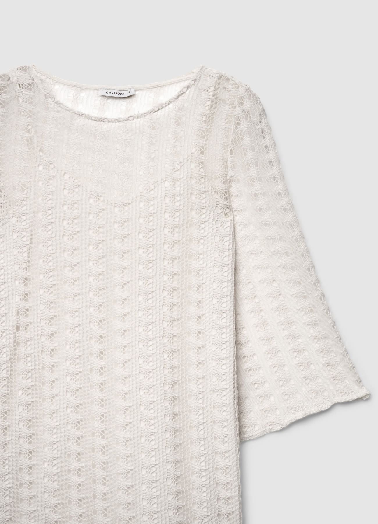 Vestito crochet con maniche tre quarti - Image 6