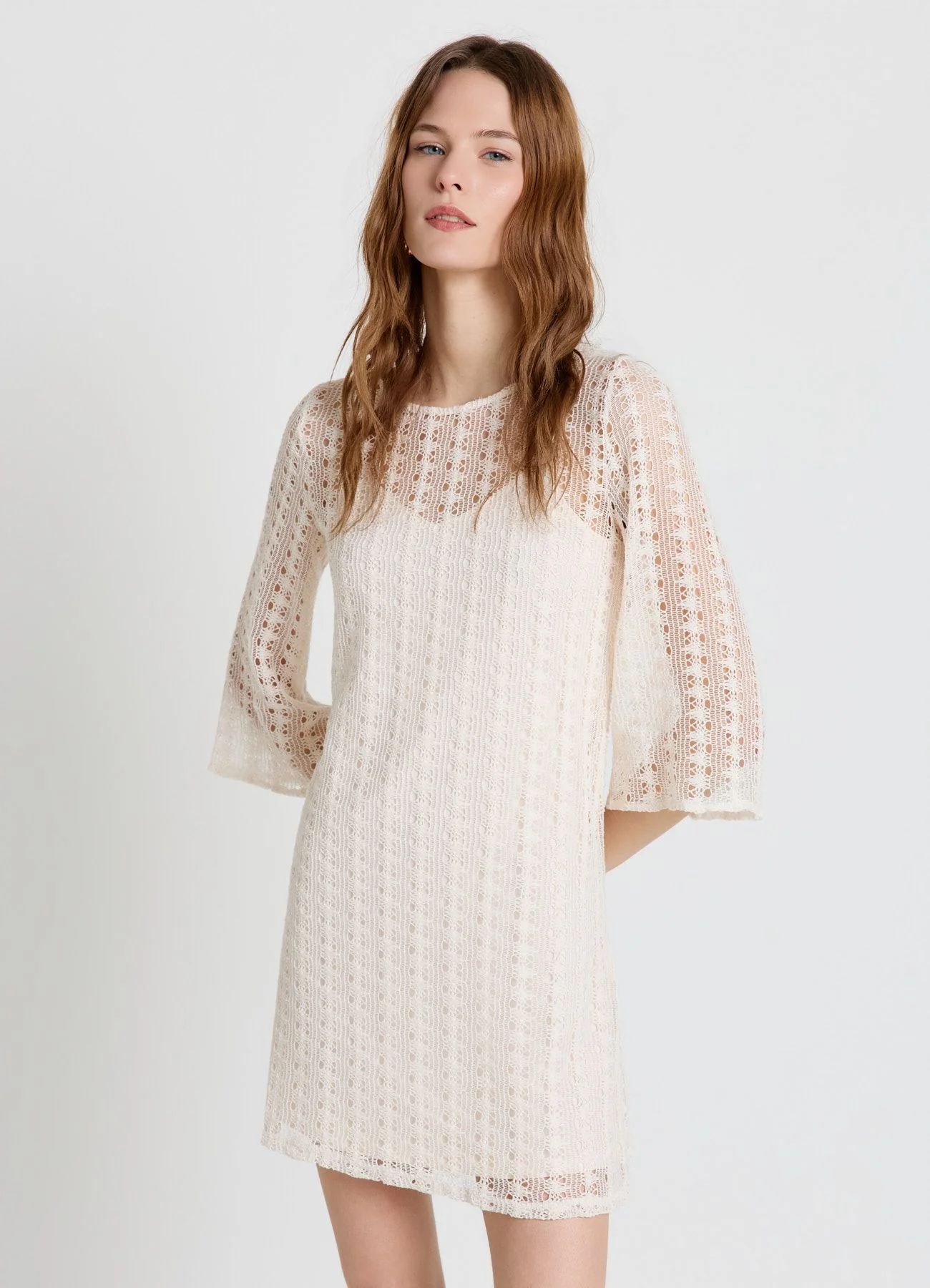 Vestito crochet con maniche tre quarti - Image 7
