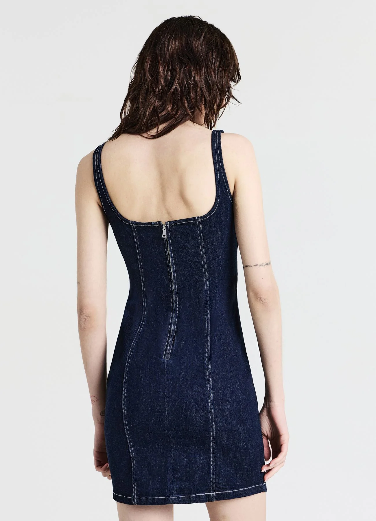 Vestito denim con fiocchi - Image 3